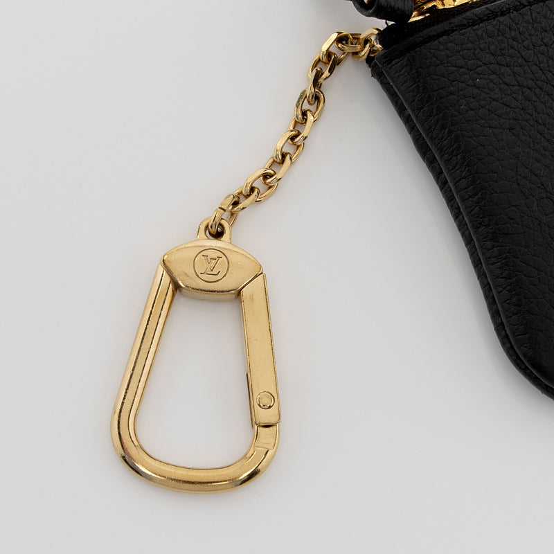 Louis Vuitton Monogram Empreinte Key Pouch, Black