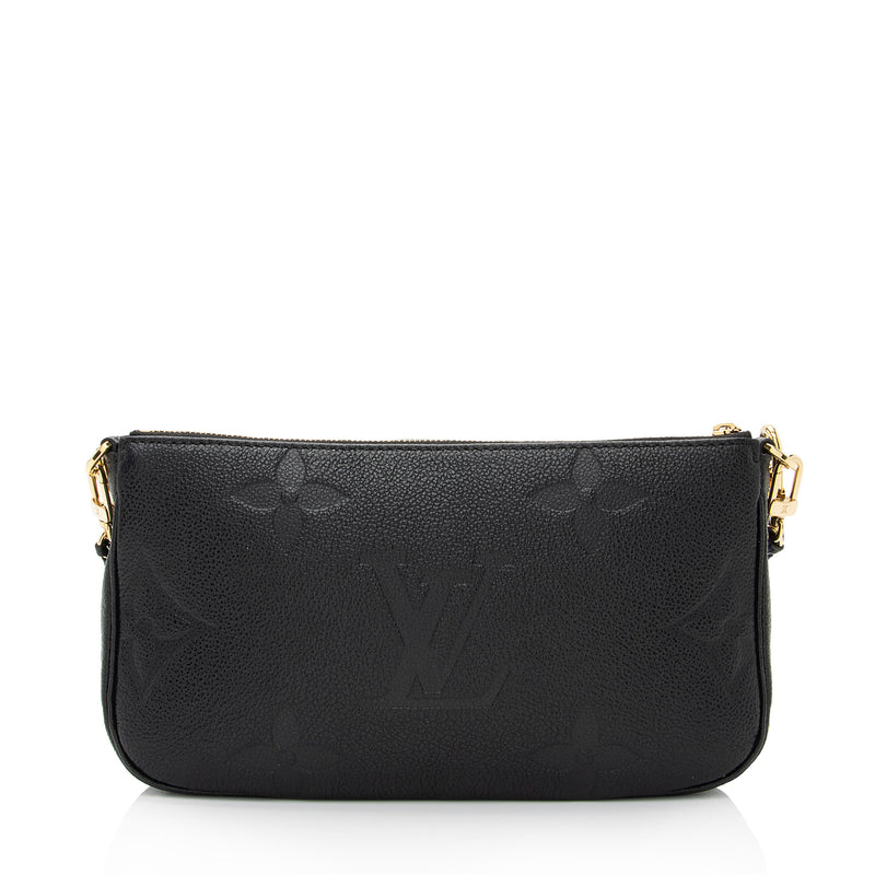 Louis Vuitton Black Monogram Empreinte Leather Multi-Pochette