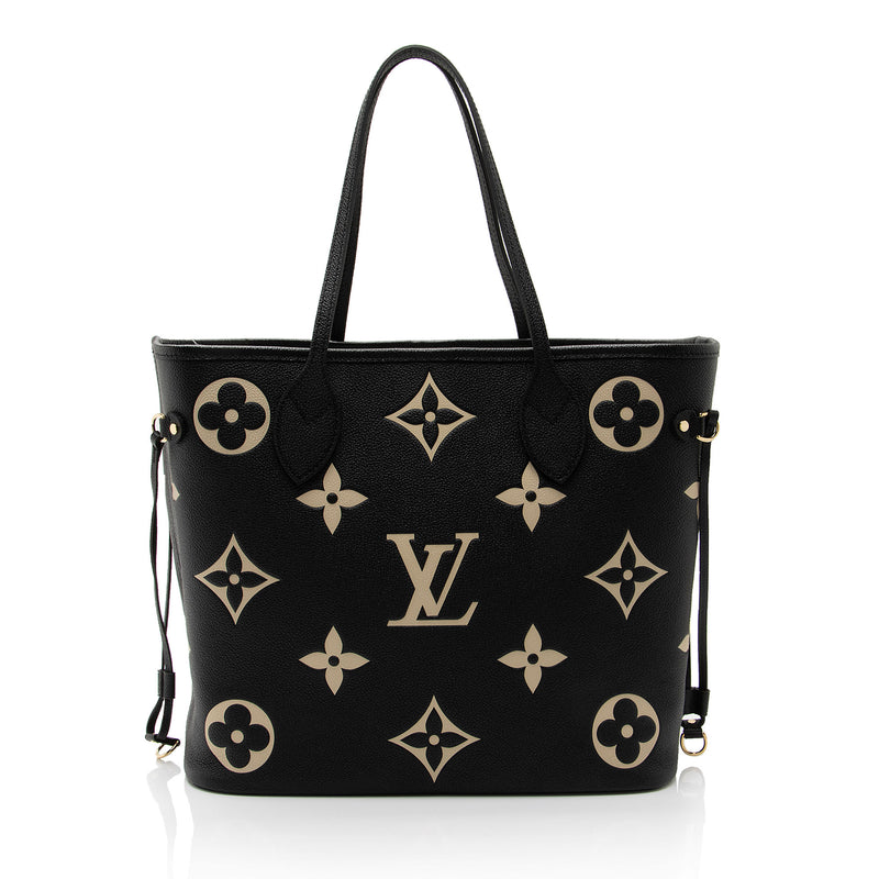 Louis Vuitton Giant Monogram Empreinte Neverfull MM Tote (SHF-HEhm6t)