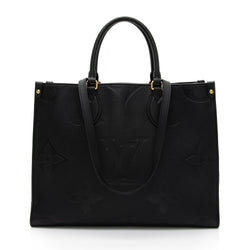 Louis Vuitton Empreinte Monogram Giant OnTheGo PM Black Tote Bag