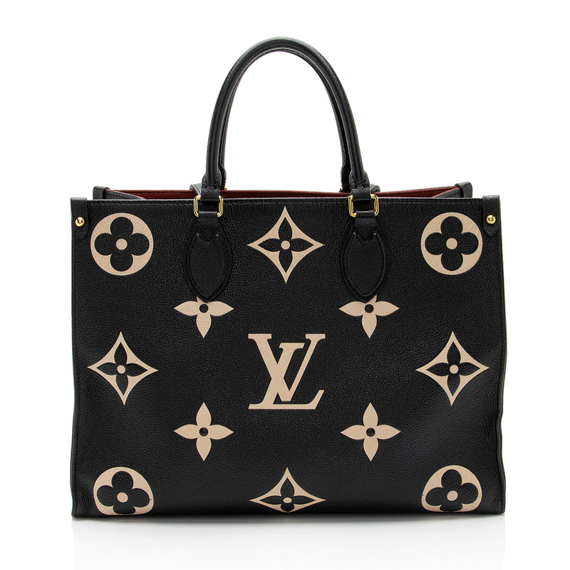 Louis Vuitton Giant Monogram Empreinte Onthego MM Tote SHF kjKSB8 LuxeDH
