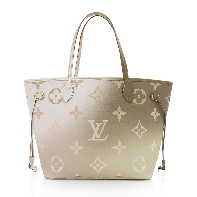 Louis Vuitton Neverfull mm Cream Monogram Empreinte