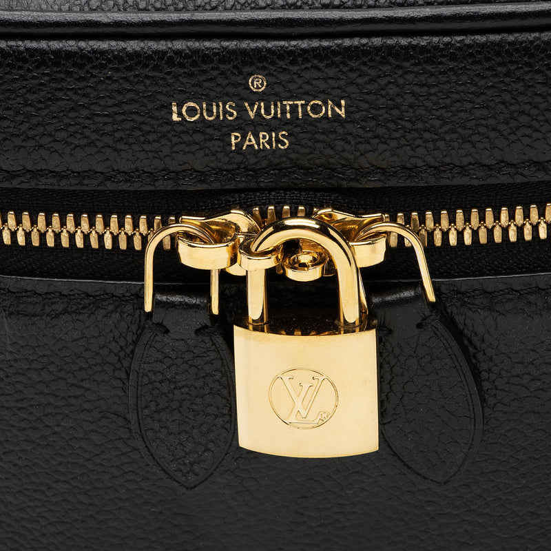 Louis Vuitton Black And Beige Giant Monogram Empreinte Cosmetic