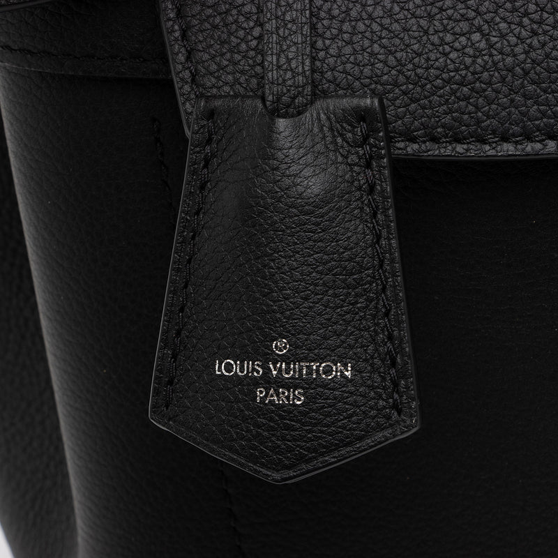 Louis Vuitton Grained Calfskin Lockme Ever MM Satchel (SHF-xxWmqD