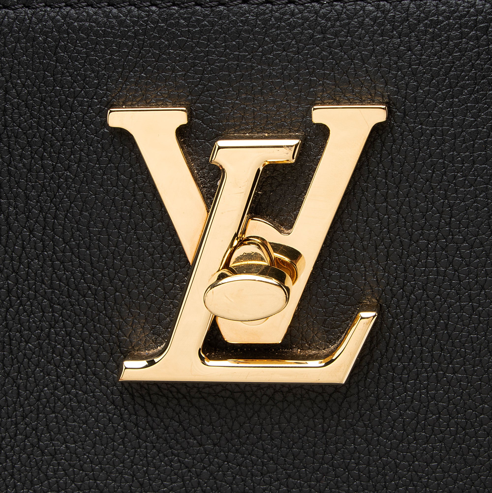 Louis Vuitton Grained Calfskin Lockme Shopper Tote