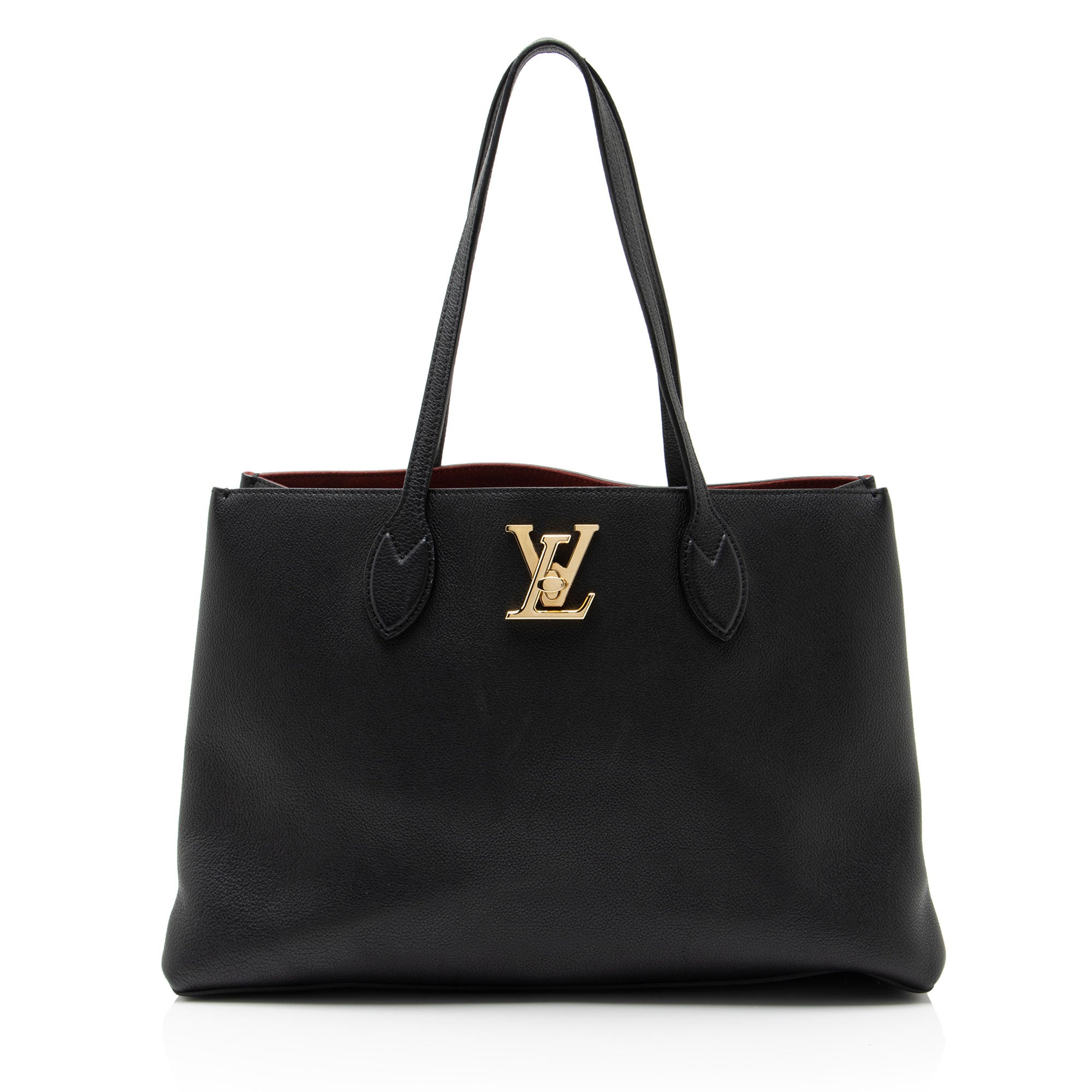Louis Vuitton Grained Calfskin Lockme Shopper Tote