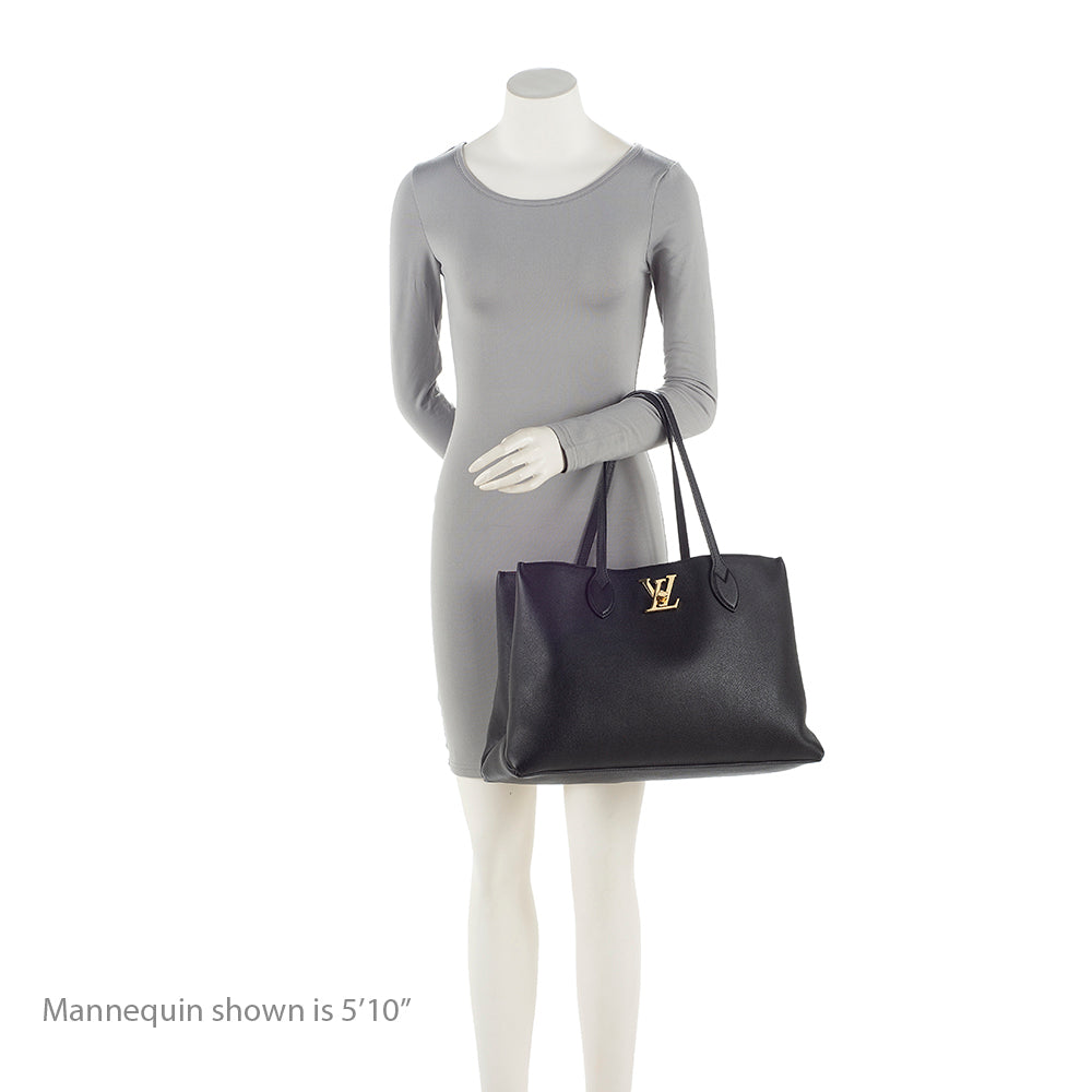 Louis Vuitton Grained Calfskin Lockme Shopper Tote