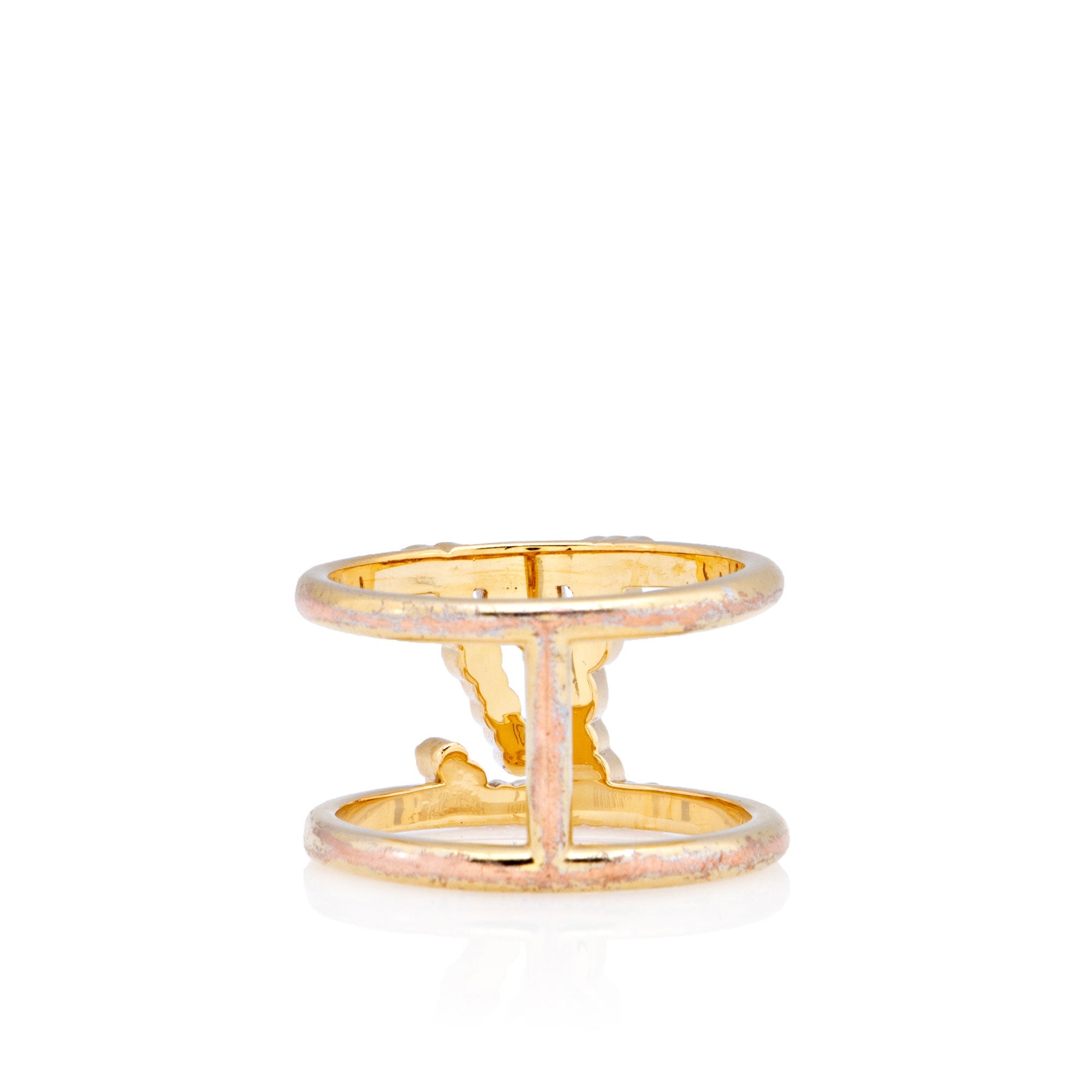 Louis Vuitton Iconic LV Tresor Ring - Size 8