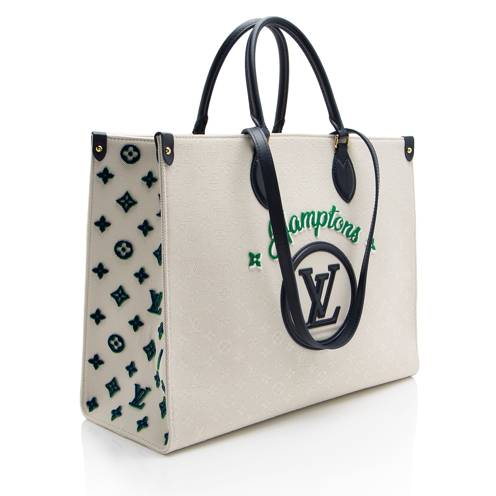 Louis Vuitton Monogram Jacquard Tuffetage Hamptons Onthego GM Tote