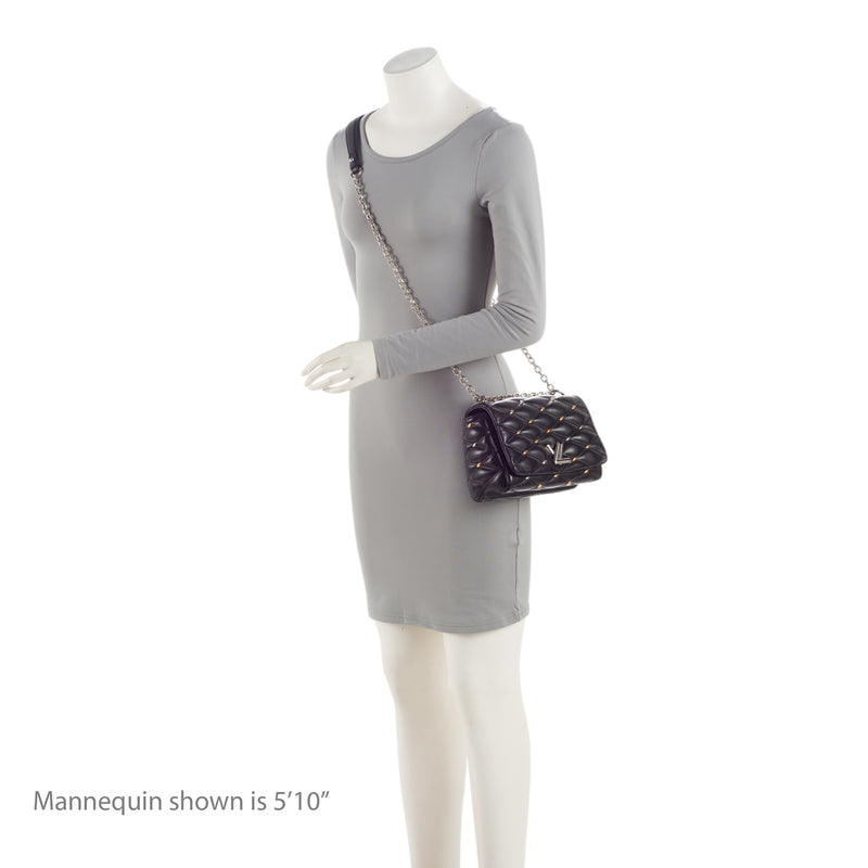 Louis Vuitton Lambskin Studded GO-14 PM Shoulder Bag (SHF-qLBOWs)
