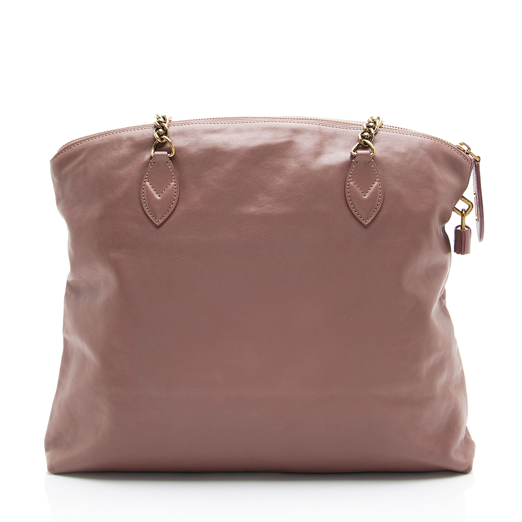 Louis Vuitton Leather Boudoir Lockit Chain Shoulder Bag