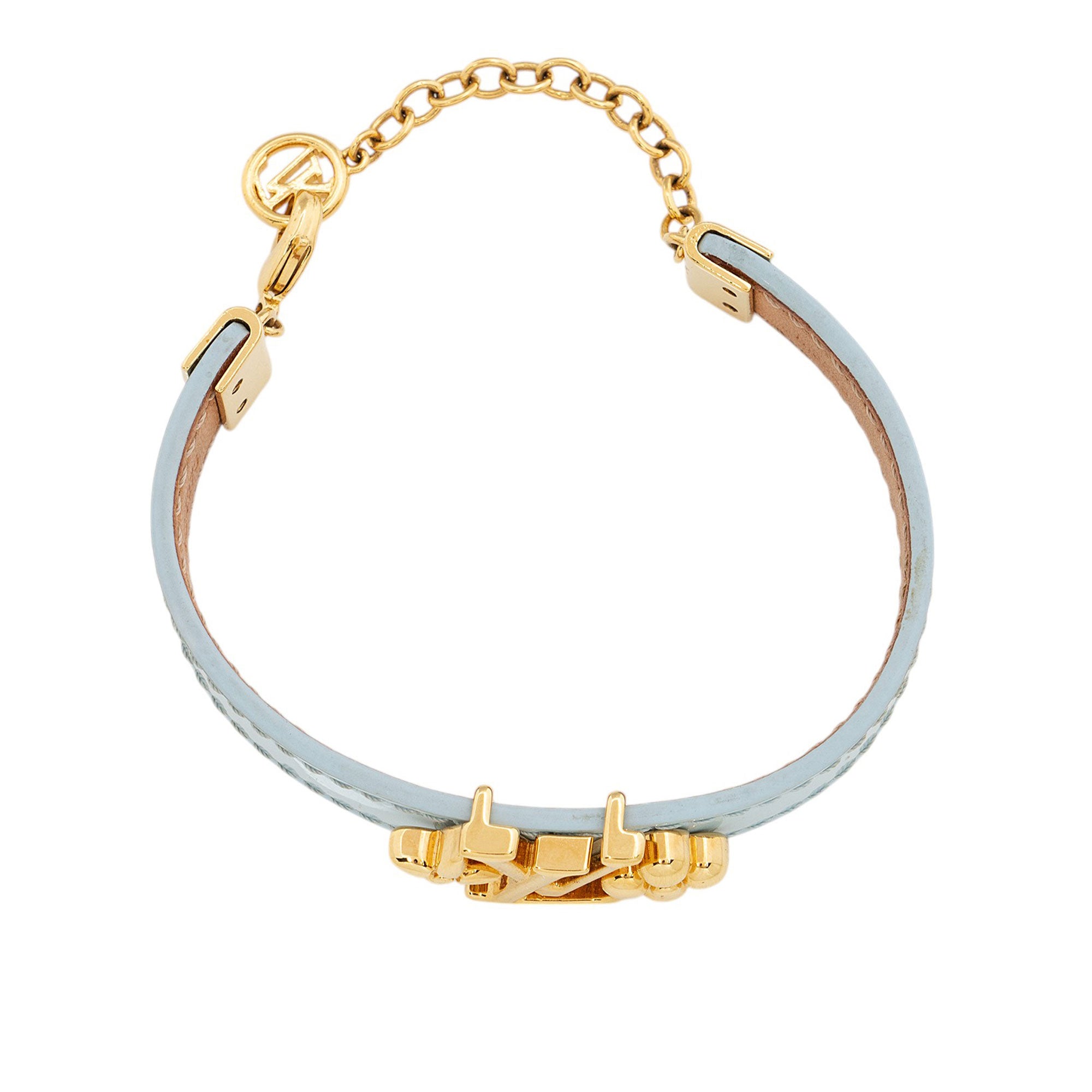 Louis Vuitton Leather LV Gram Bracelet