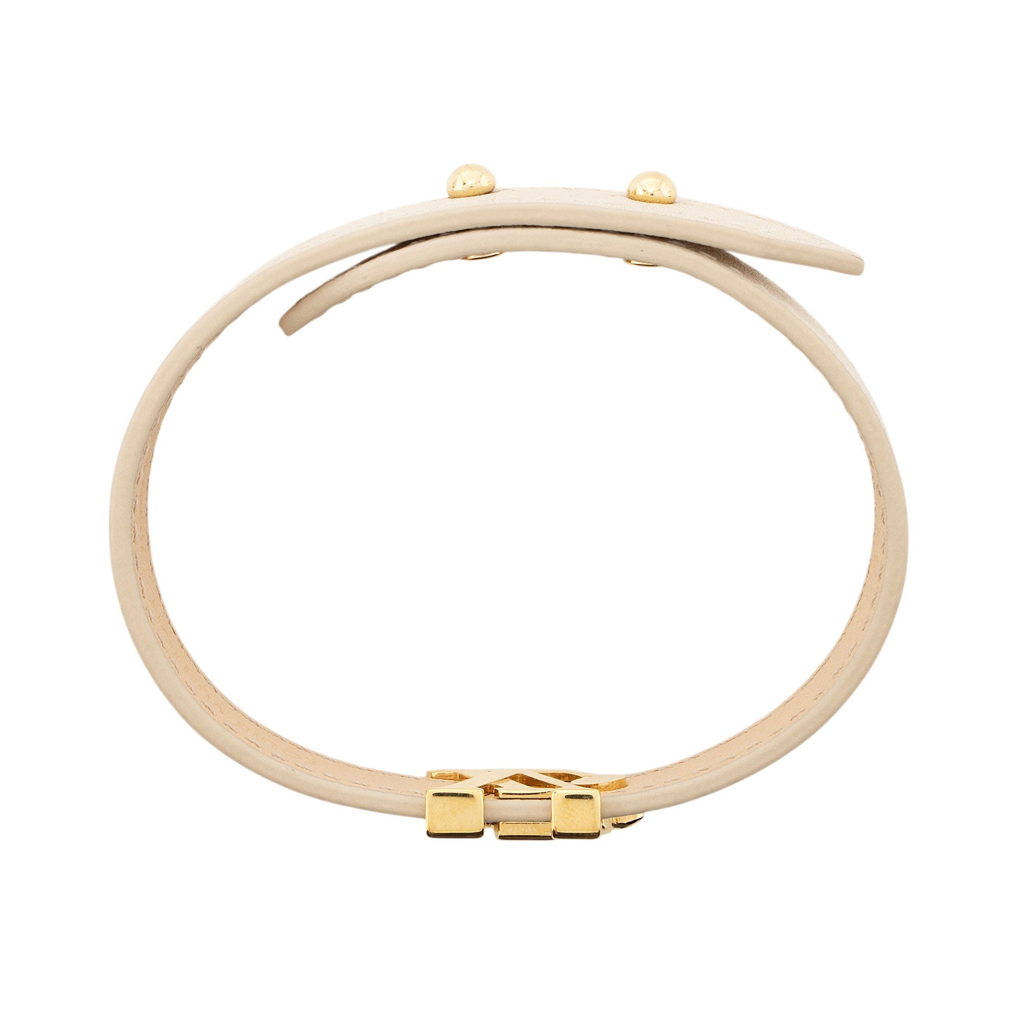 Louis Vuitton Leather LV Iconic Bracelet
