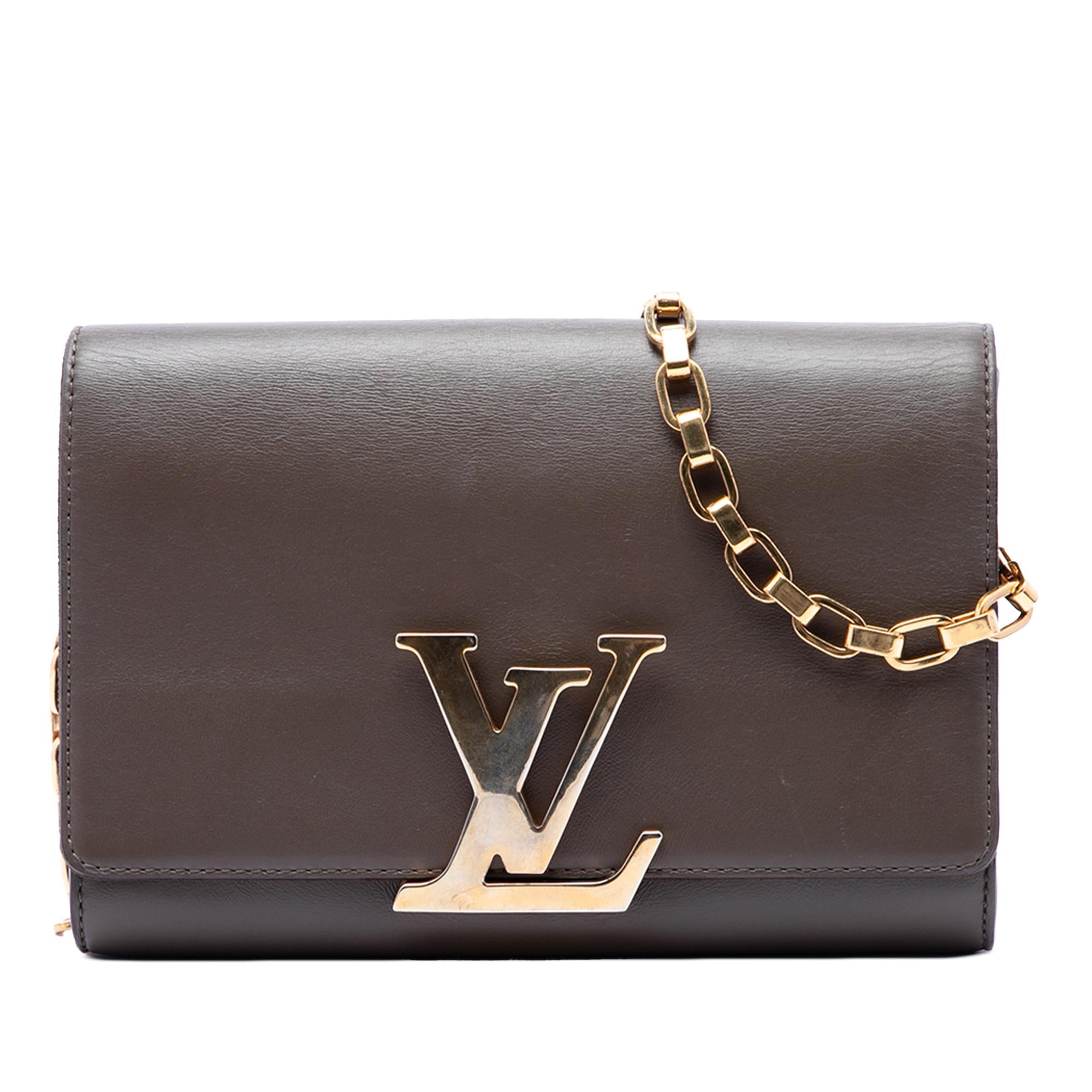 Louis Vuitton Leather Louise Chain MM