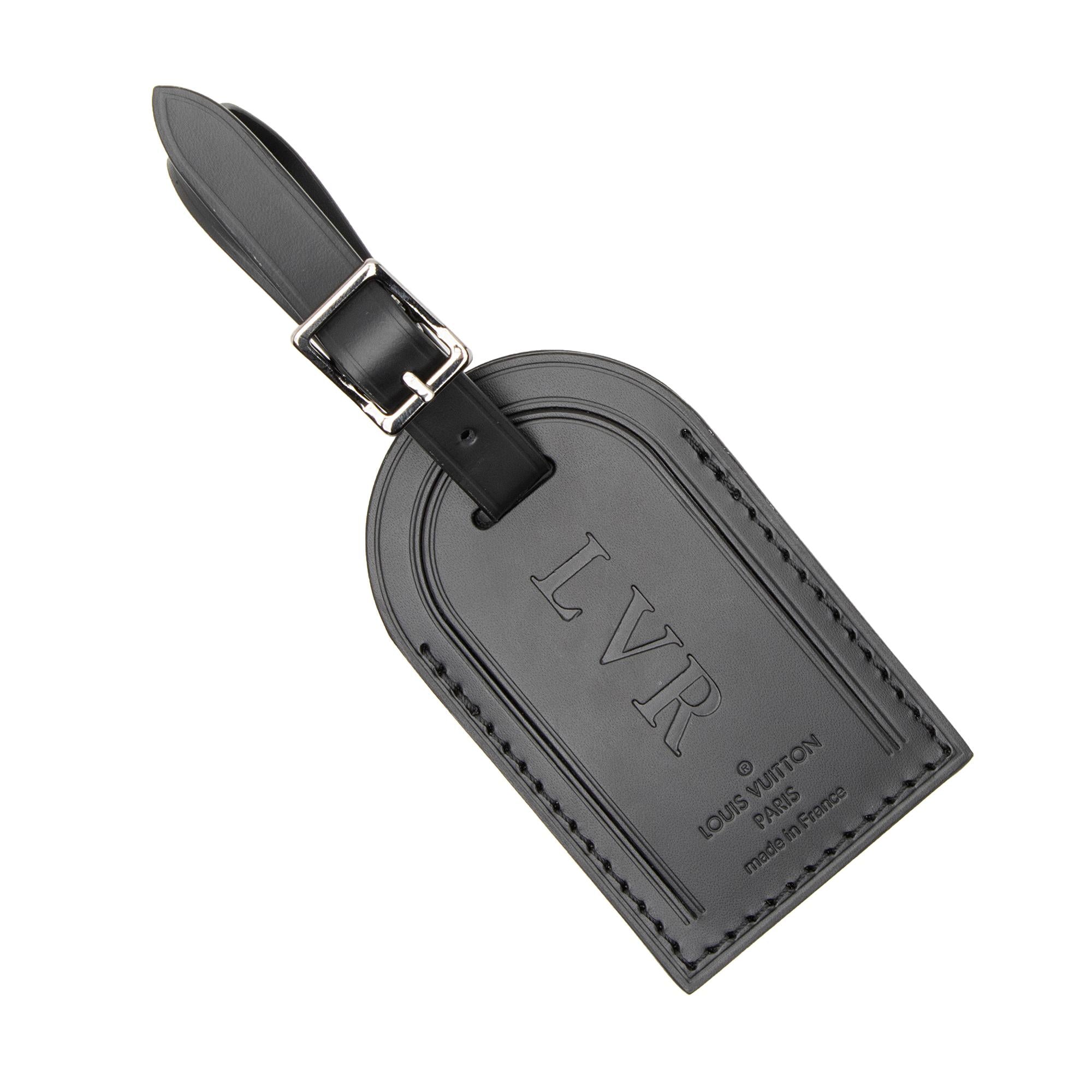 Louis Vuitton Leather Luggage Tag (SHF-vGlw4Q)