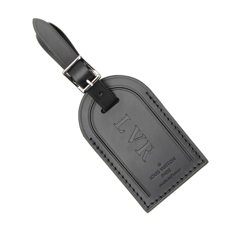louis vuitton leather tag