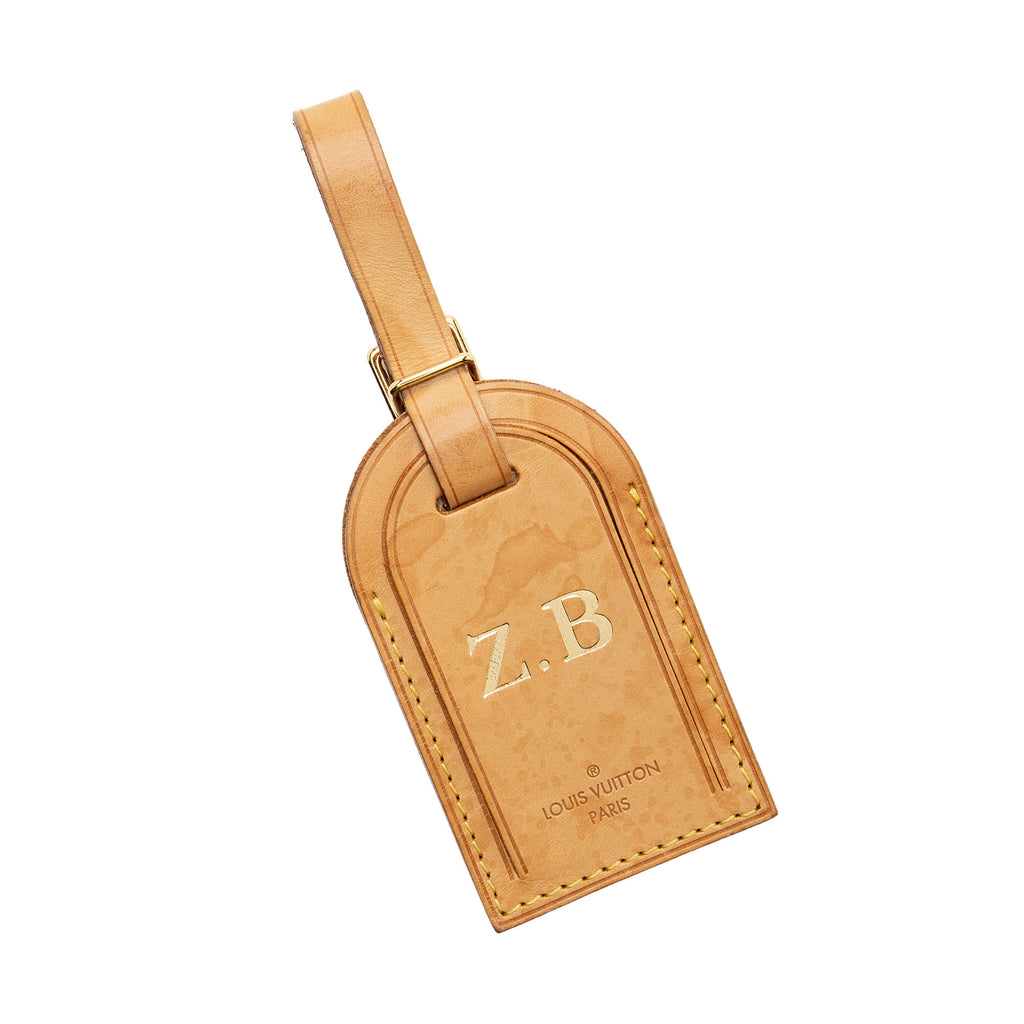 Louis Vuitton Leather Luggage Tag (SHF-vd8fo5)