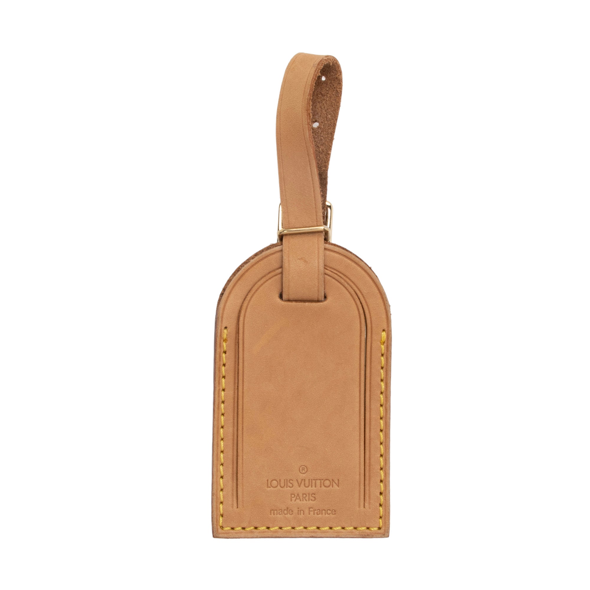 Louis Vuitton Leather Luggage Tag (SHF-HVb5wA)