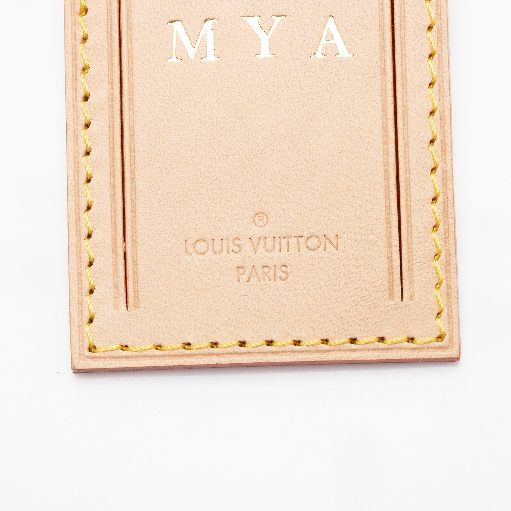 Louis Vuitton Leather Luggage Tag