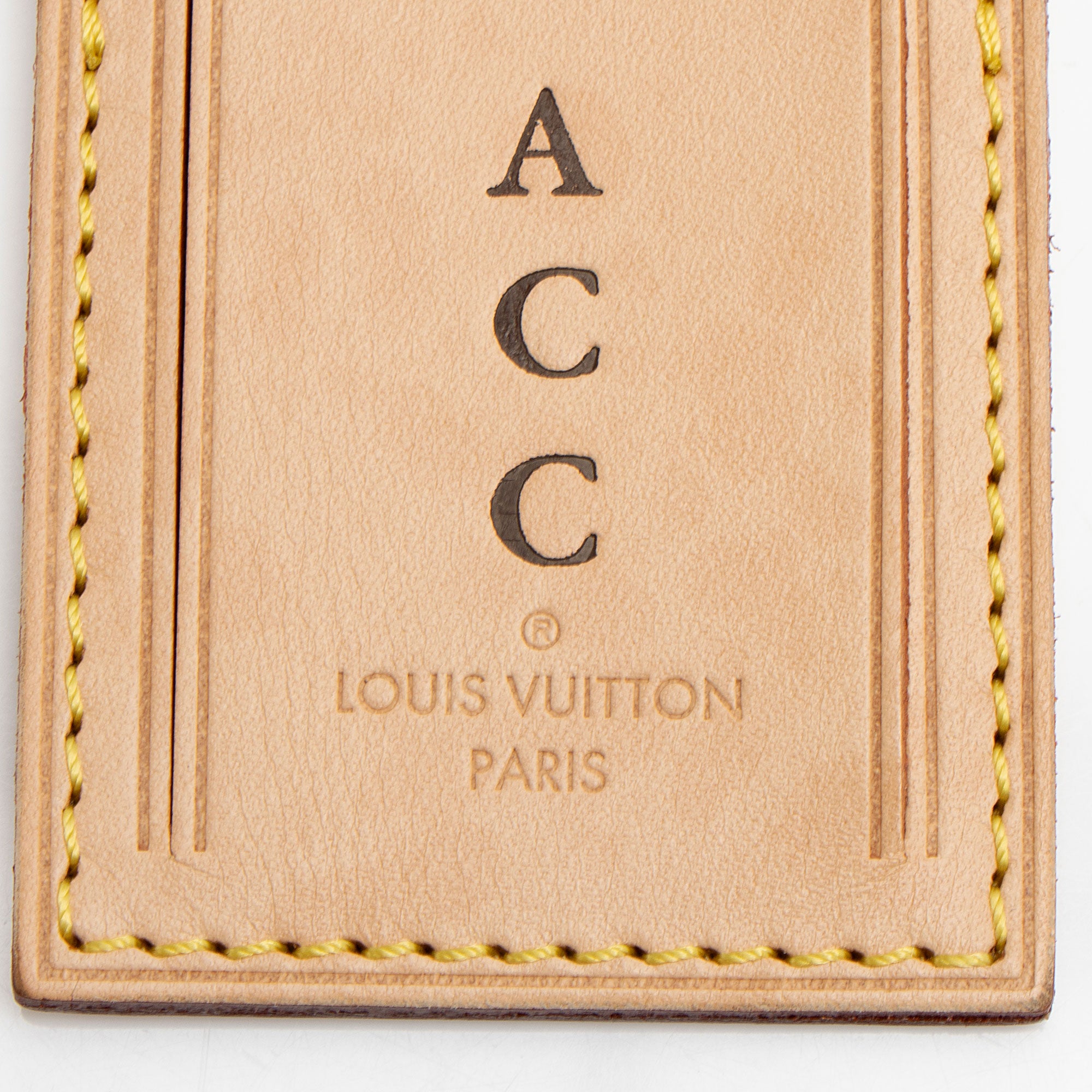 Louis Vuitton Leather Luggage Tag