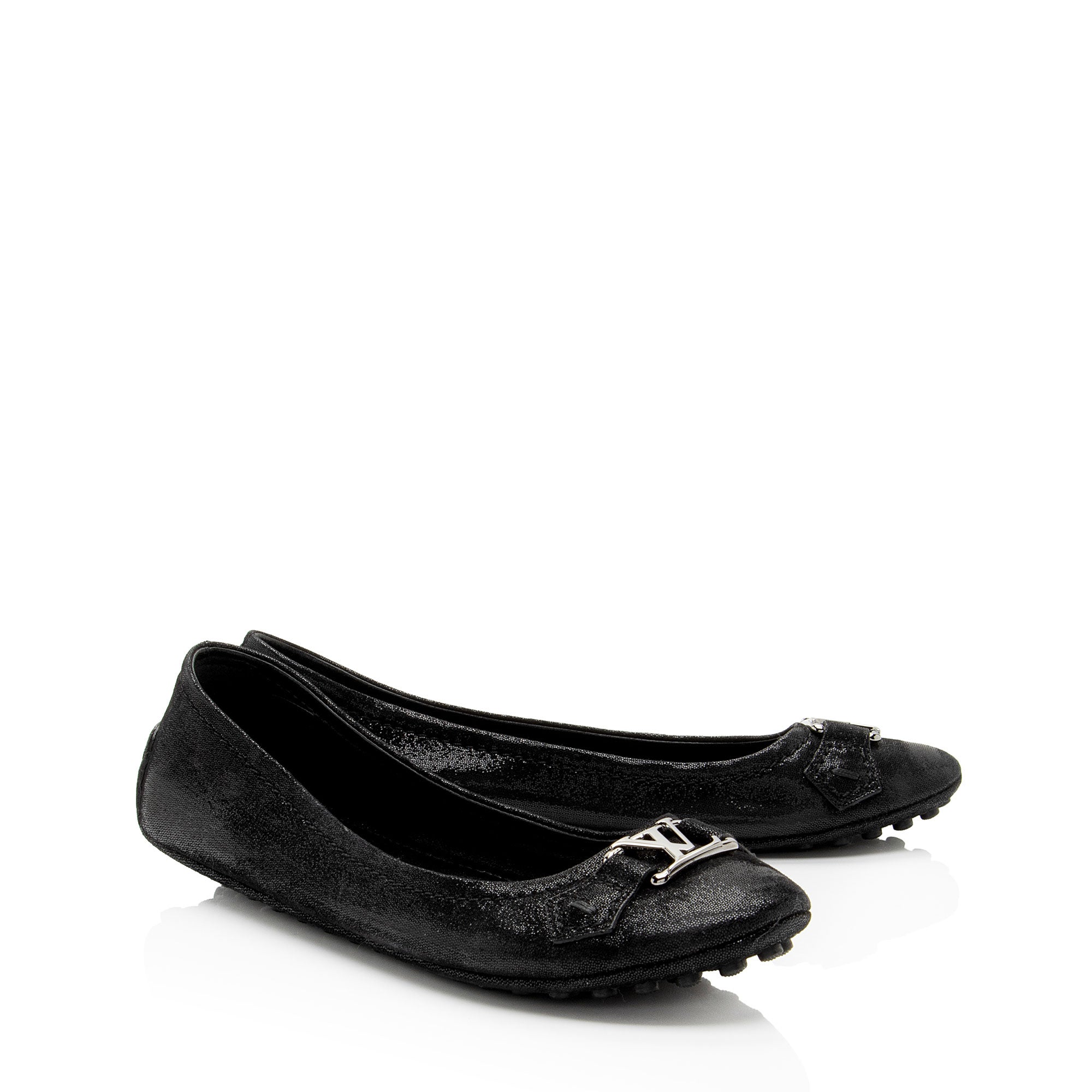 Louis Vuitton Leather Oxford Ballerina Flats - Size 8 / 38 (SHF-geoKKS)