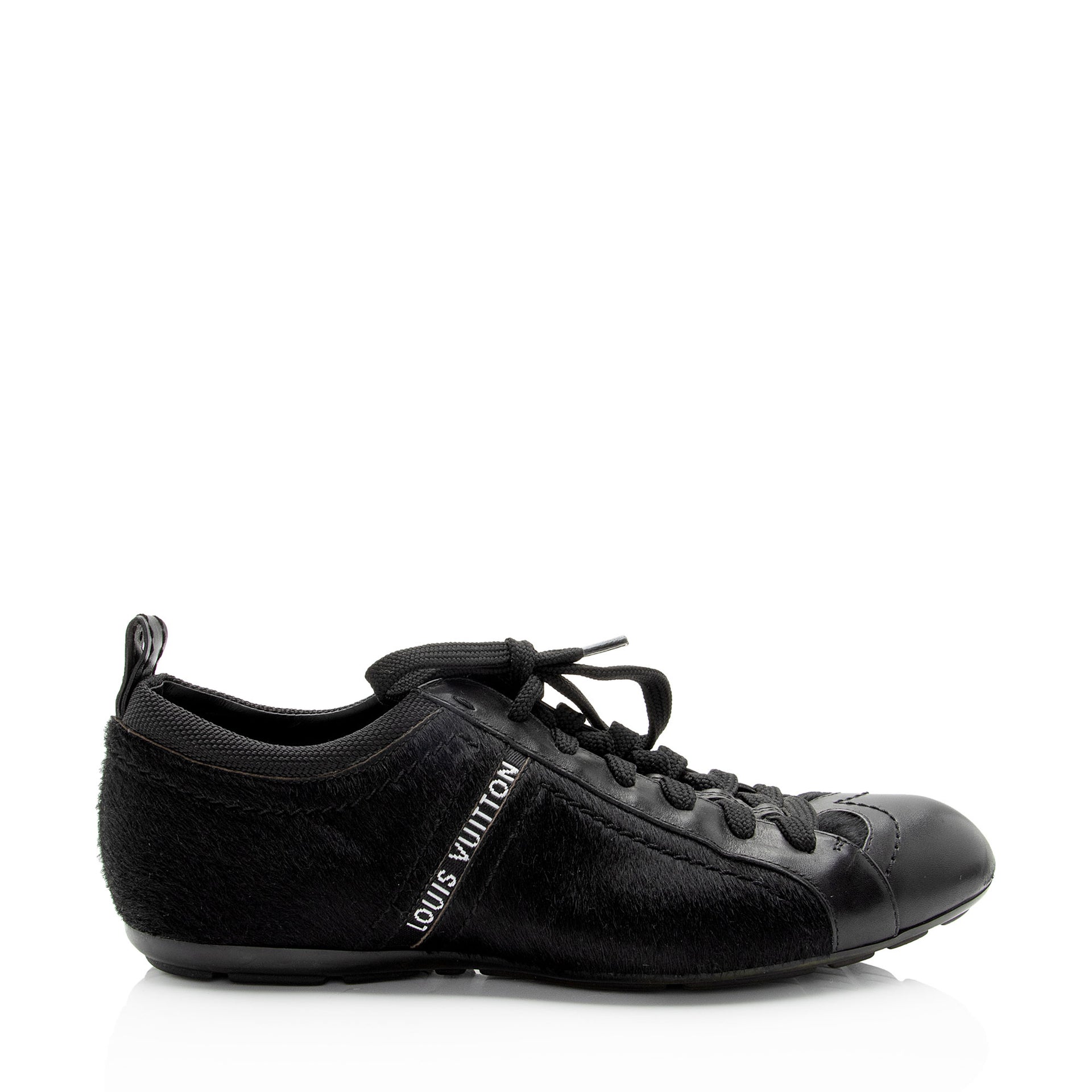 Louis Vuitton Leather Pony Hair Sneakers