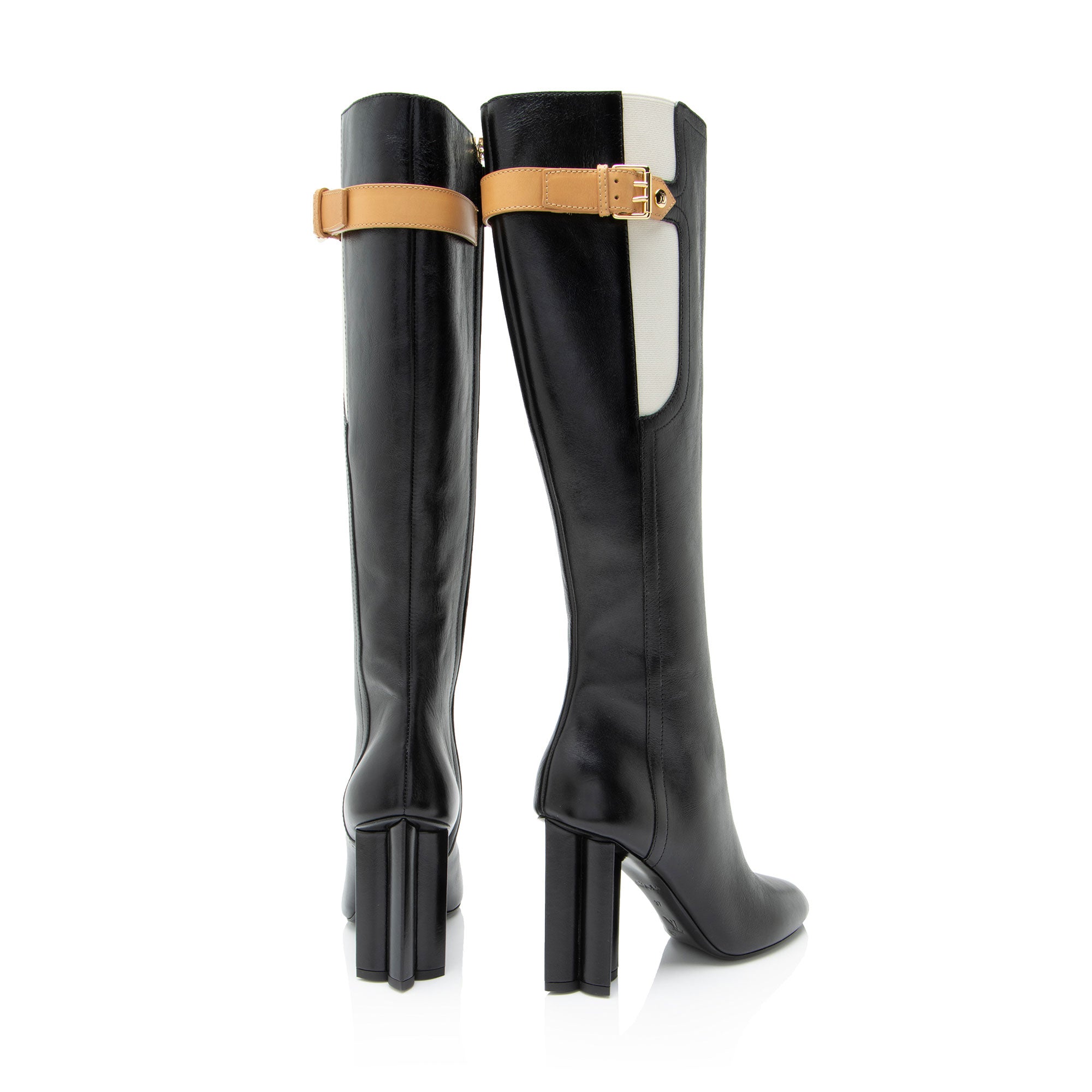 Louis Vuitton Leather Silhouette High Boots - Size 7 / 37
