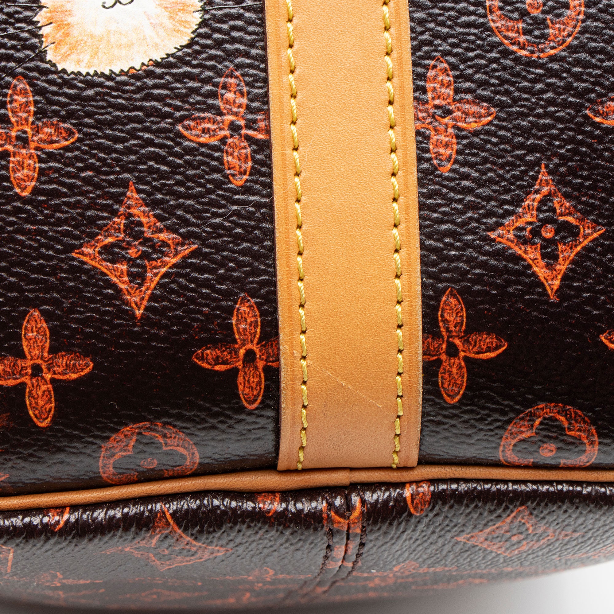 Louis Vuitton Limited Edition Catogram Canvas Speedy Bandouliere 30 Satchel