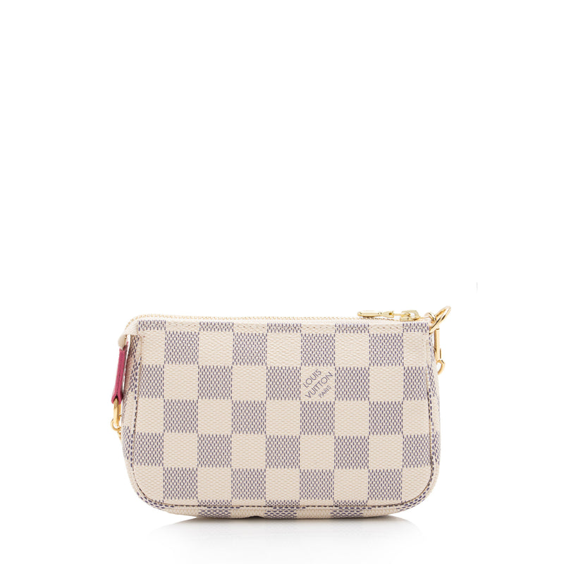 Louis Vuitton Multi Color White Small Mini Evening Clutch Wristlet Pochette  Bag