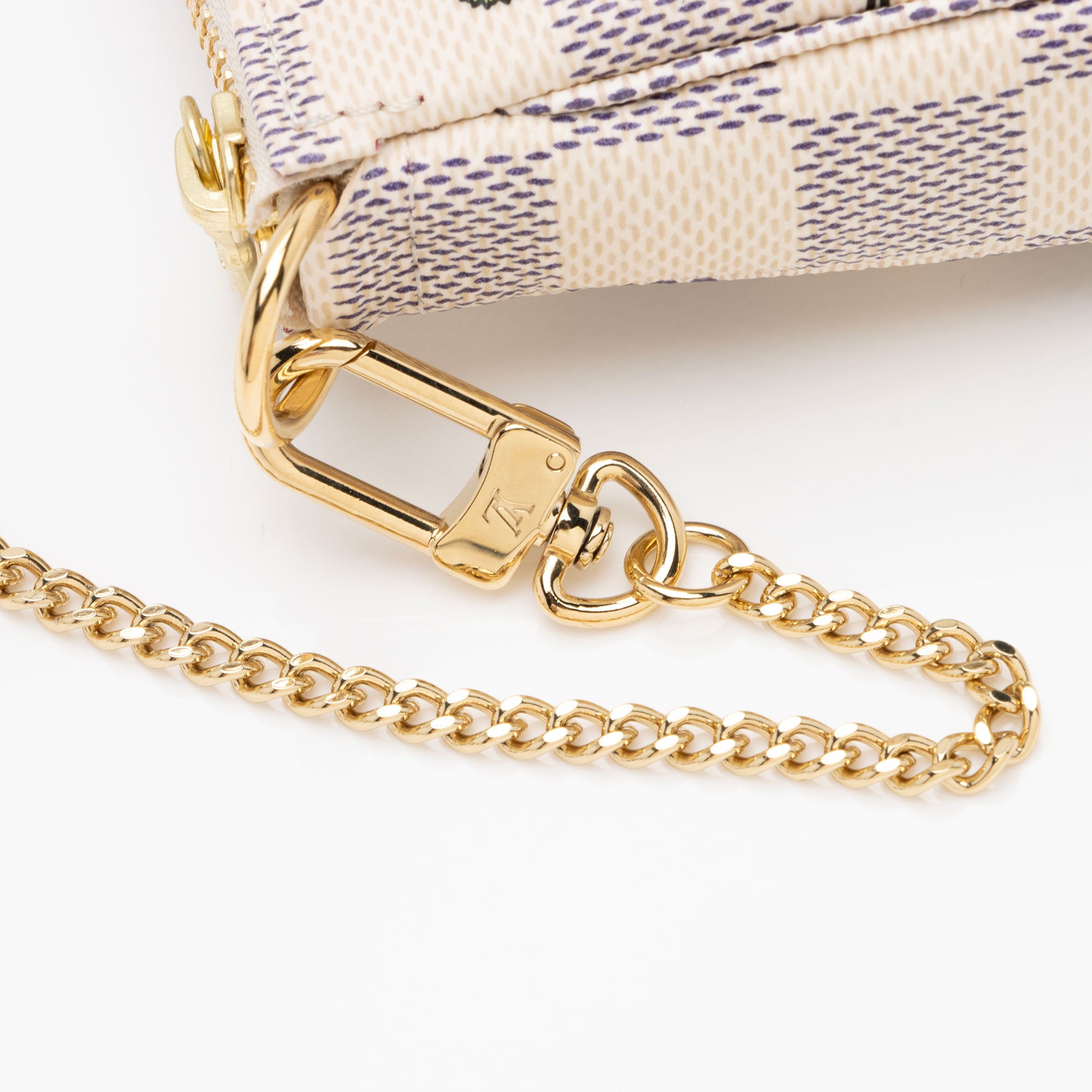 Louis Vuitton Limited Edition Damier Azur Animation Hollywood Mini Pochette Accessoires (SHF-LKyydc)