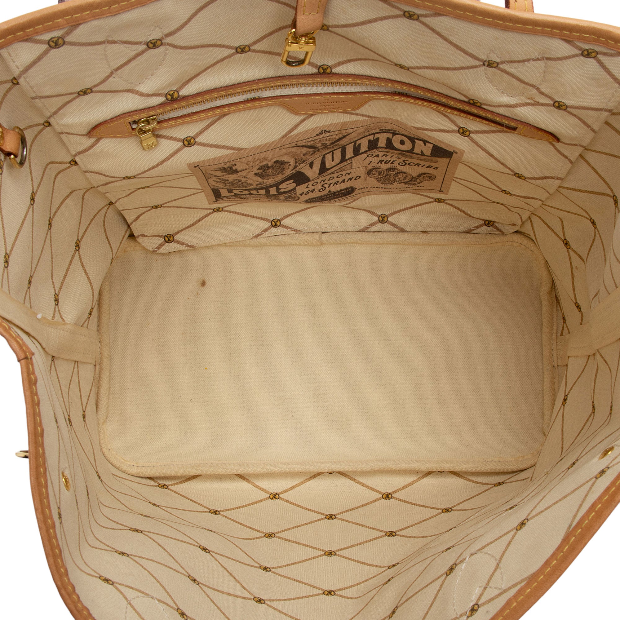 Louis Vuitton Limited Edition Damier Azur Summer Trunk Capri Neverfull MM Tote (SHF-hyU26o)