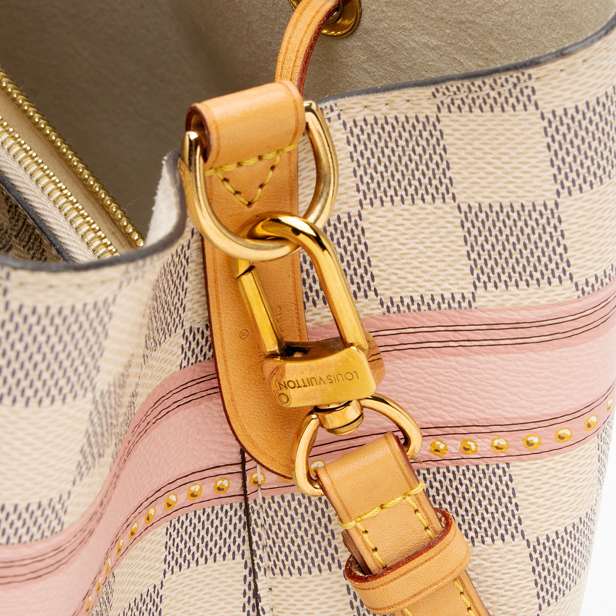 Louis Vuitton Limited Edition Damier Azur Summer Trunk Neonoe MM Shoulder Bag