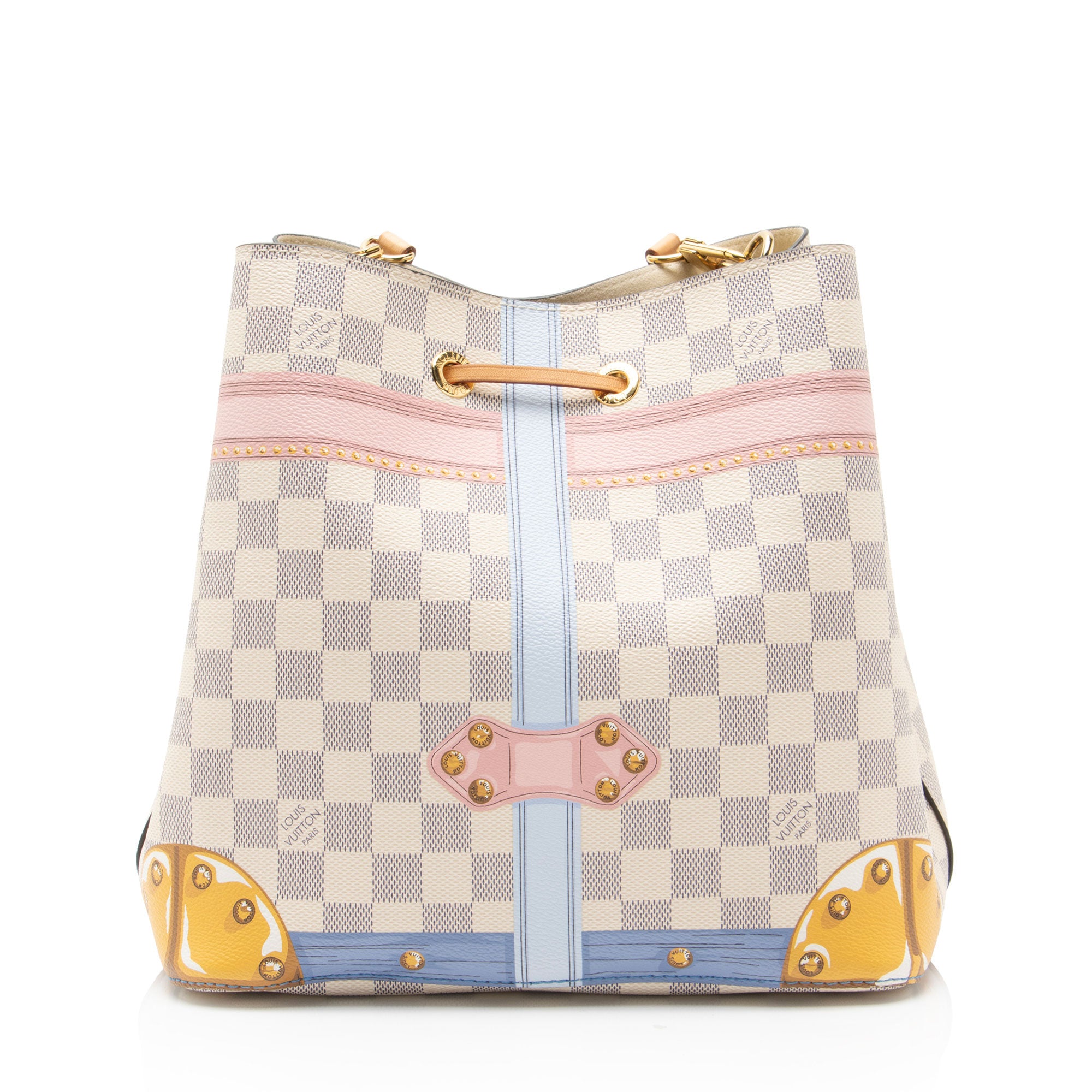 Louis Vuitton Limited Edition Damier Azur Summer Trunk Neonoe MM Shoulder Bag
