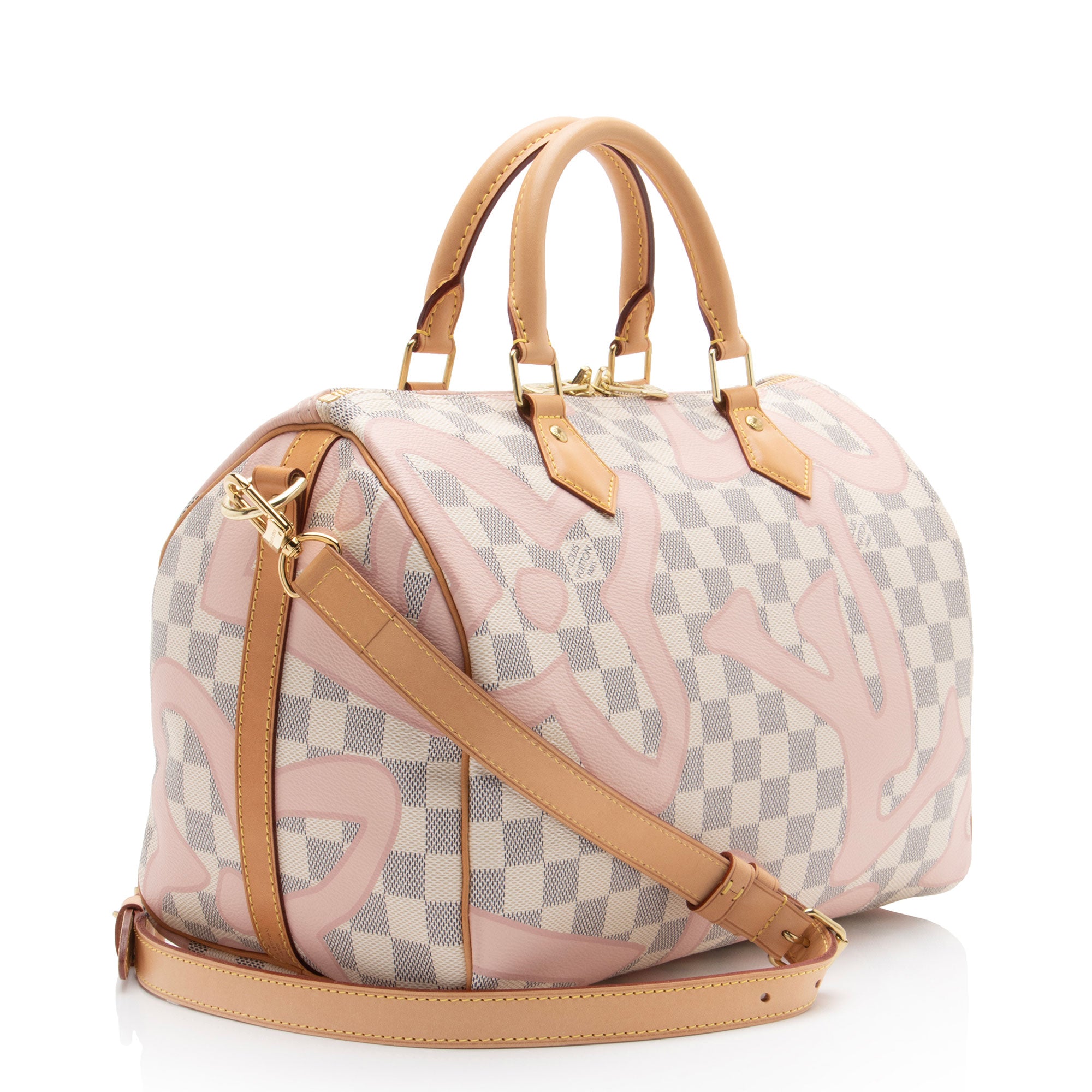 Louis Vuitton Limited Edition Damier Azur Tahitienne Speedy Bandouliere 30 Satchel