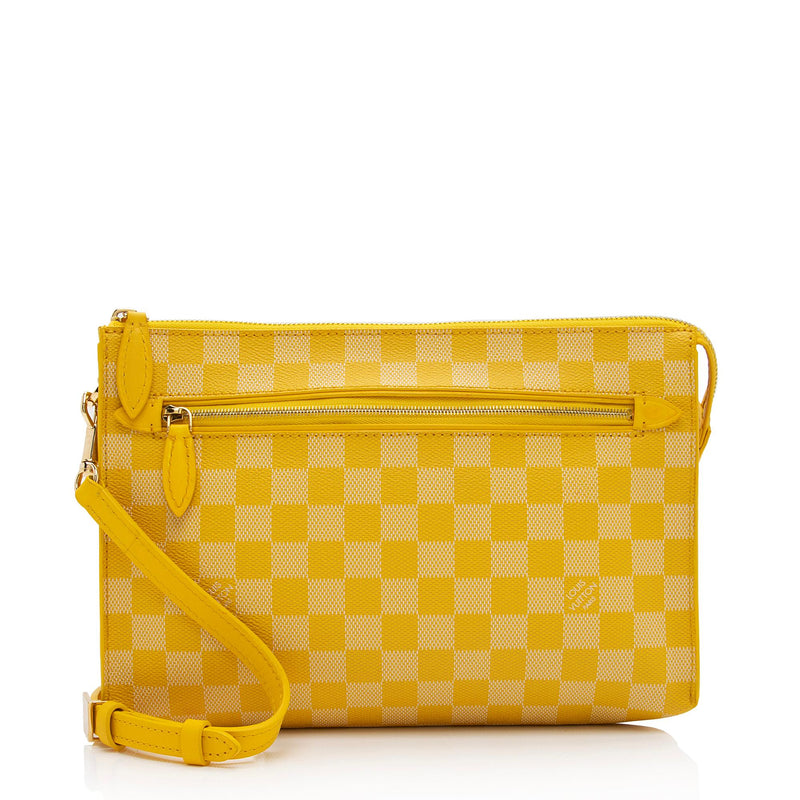 Shop Louis Vuitton DAMIER Monogram Plain Leather Crossbody Bag