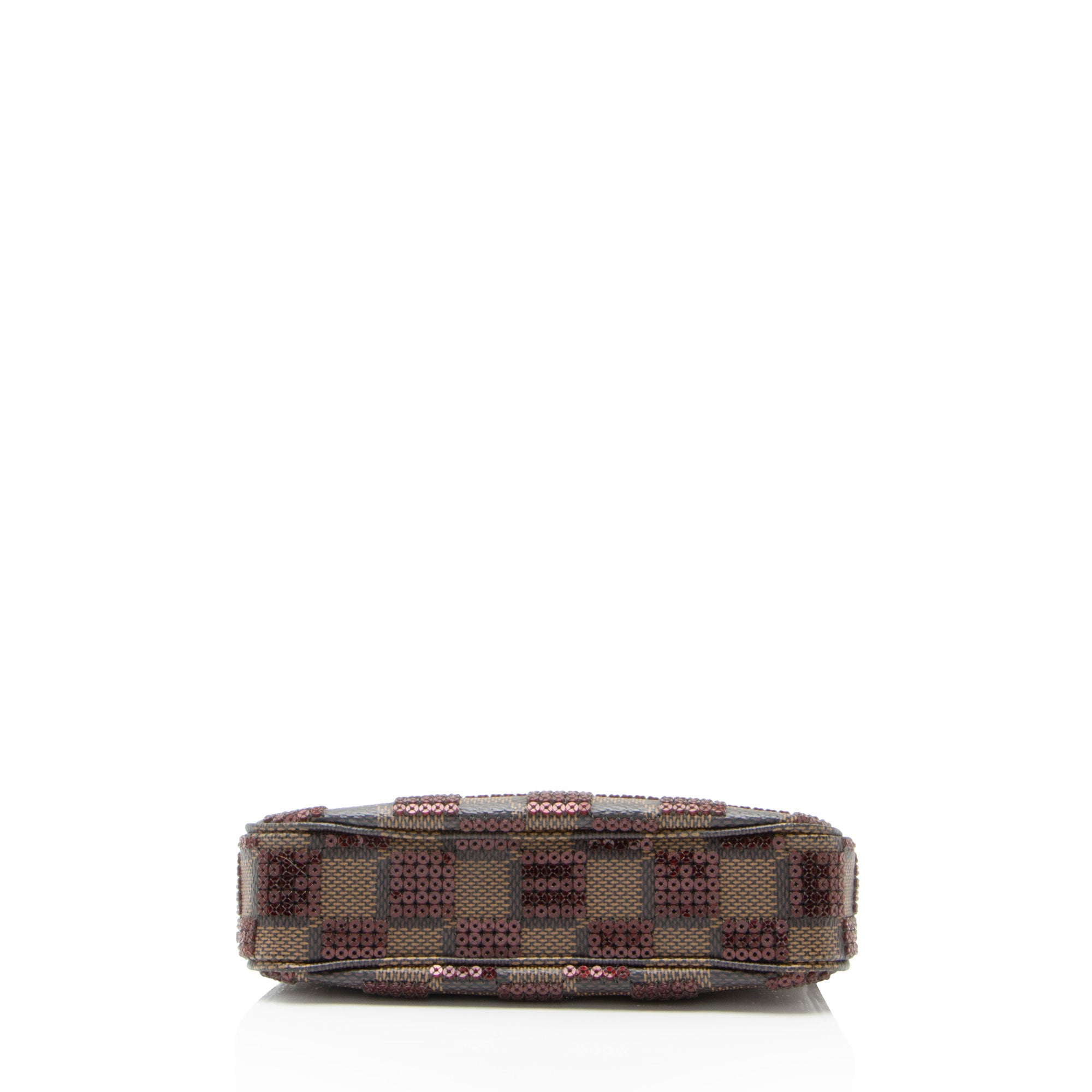 Louis Vuitton Limited Edition Damier Ebene Paillettes Mini Accessoires Pochette