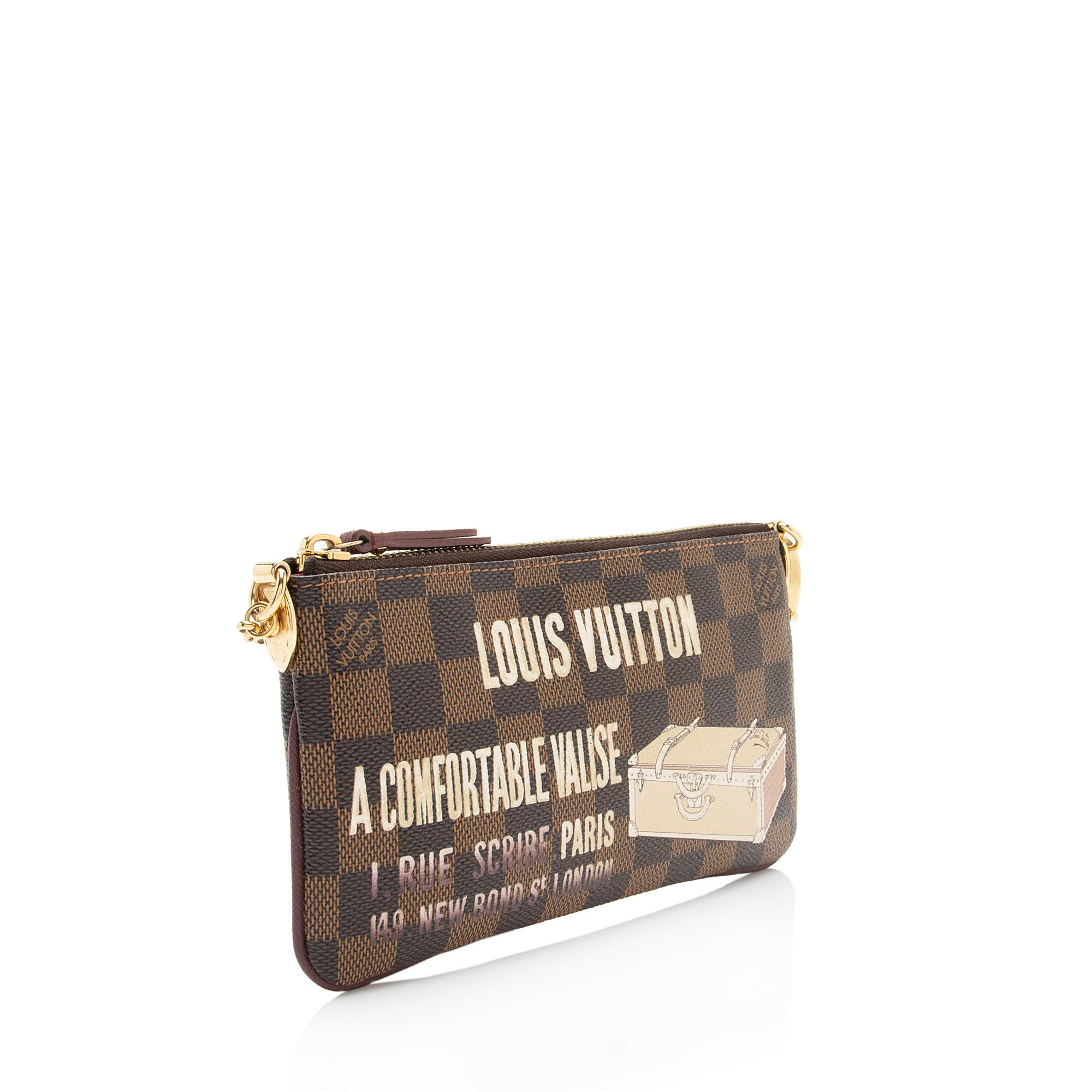 Louis Vuitton Limited Edition Damier Ebene Trunks & Bags Milla MM Poch