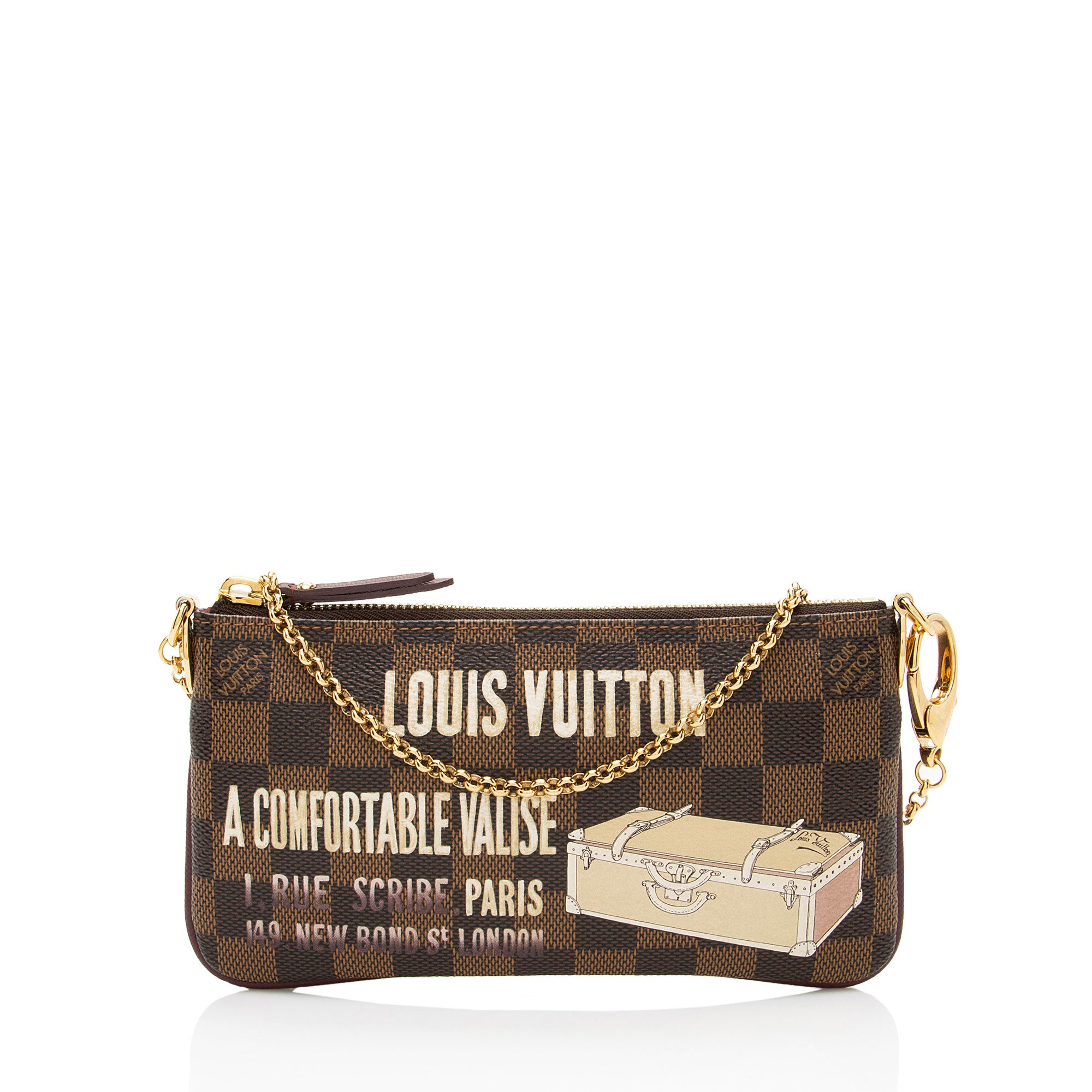 Louis Vuitton Limited Edition Damier Ebene Trunks & Bags Milla MM Pochette