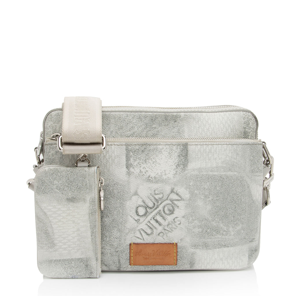 Louis Vuitton Limited Edition Damier Salt Trio Messenger Bag, Louis  Vuitton Handbags
