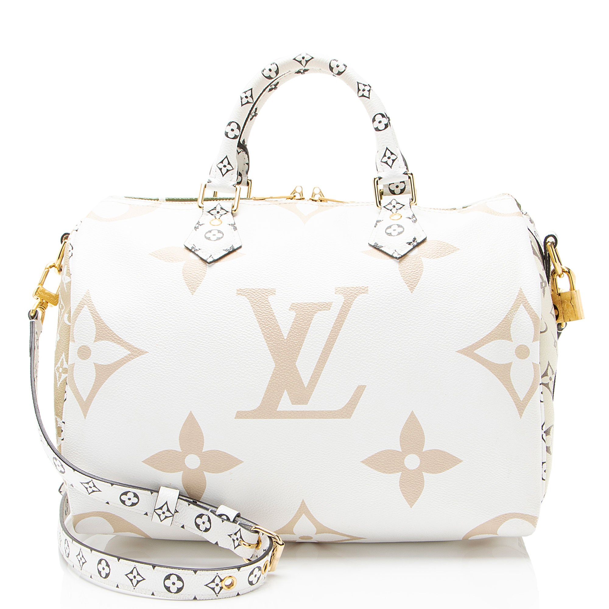 Louis Vuitton Limited Edition Giant Monogram Canvas Speedy Bandouliere 30 Satchel