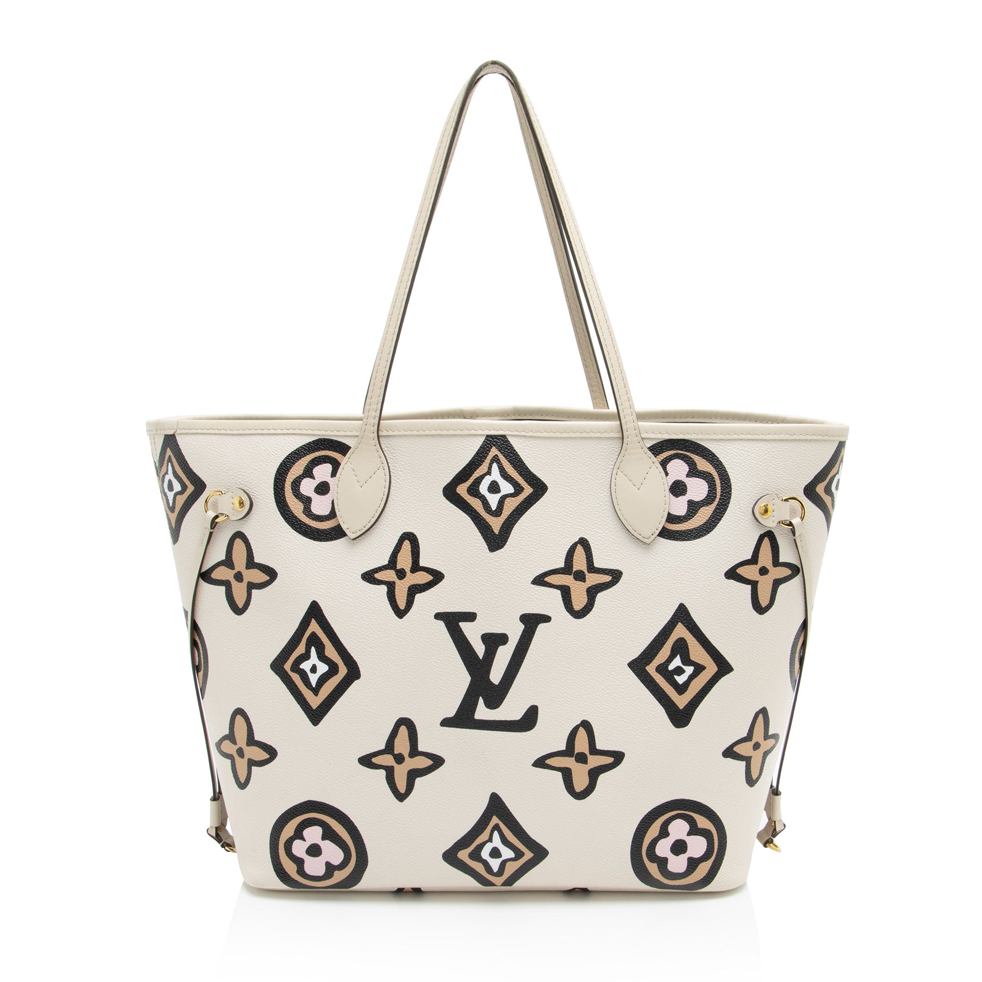 Louis Vuitton Limited Edition Giant Monogram Canvas Wild At Heart Neverfull MM Tote