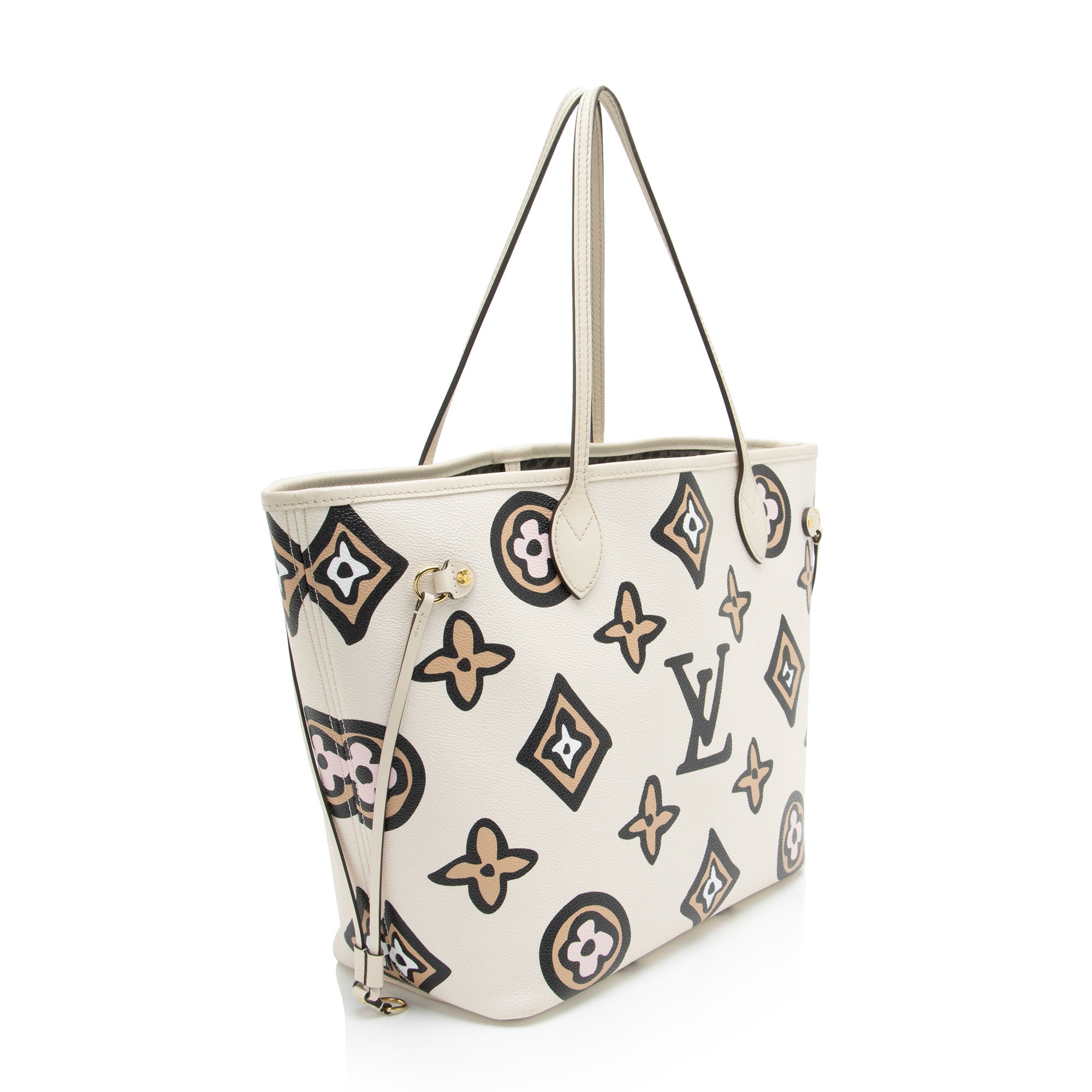 Louis Vuitton Limited Edition Giant Monogram Canvas Wild At Heart Neverfull MM Tote