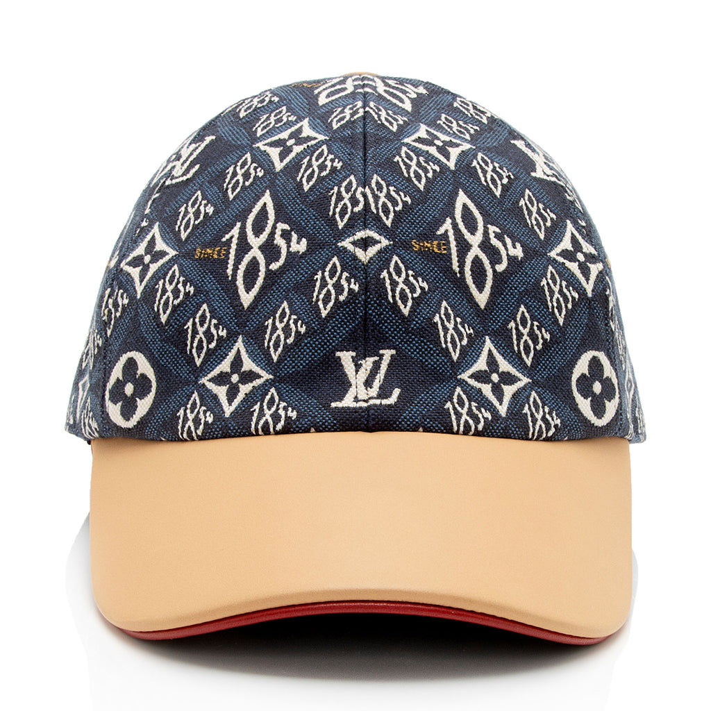 Louis Vuitton, Accessories, Authentic Vintage Louis Vuitton Gray And Blue  Lin Monogram Baseball Hat Cap