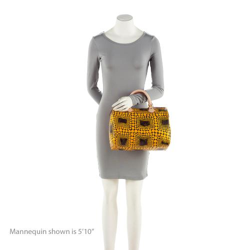 Louis Vuitton Limited Edition Monogram Canvas Kusama Speedy 30 Satchel (SHF-22942)