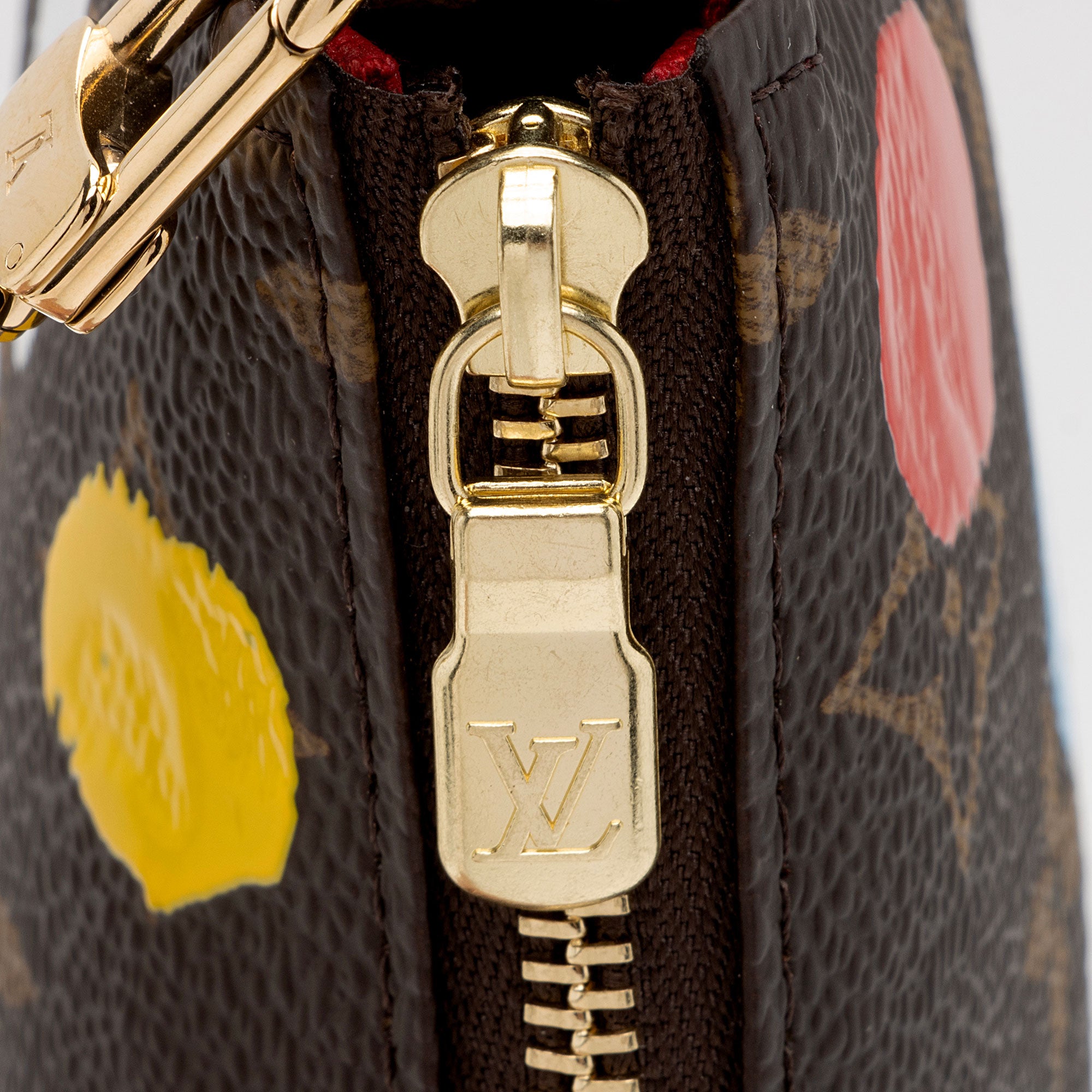 Louis Vuitton Limited Edition LV x YK Monogram Canvas Mini Pochette Accessoires (SHF-avwZnz)