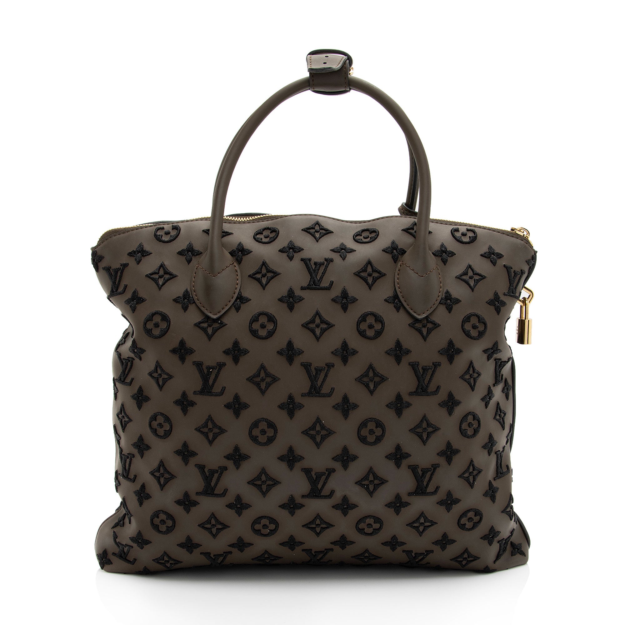 Louis Vuitton Limited Edition Monogram Addiction Lockit MM Bag (SHF-hQVO0M)
