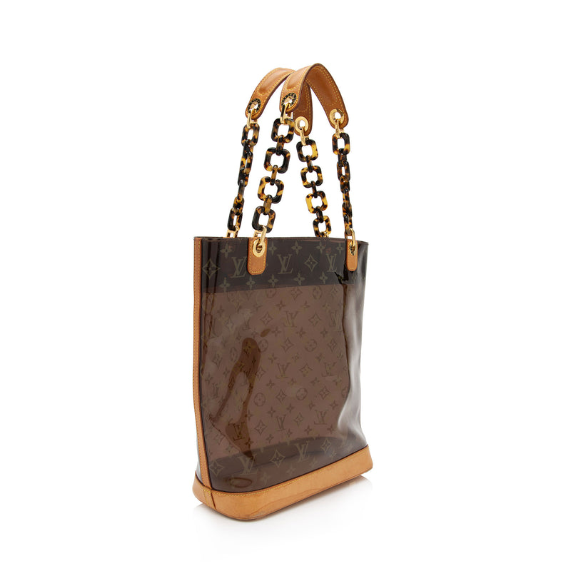 Louis Vuitton Clear Monogram Ambre Sac Cabas Cruise GM Tote Bag