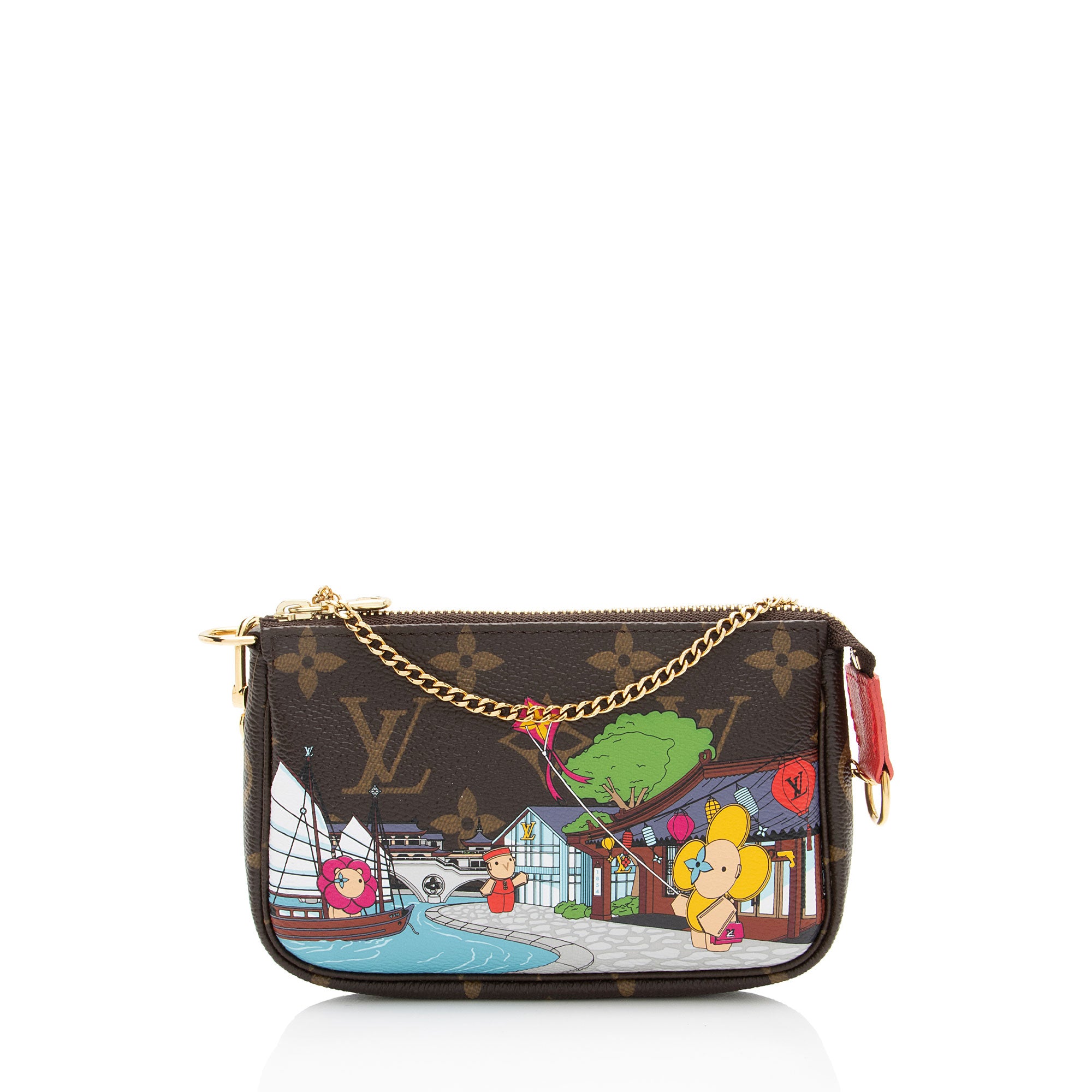 Louis Vuitton Limited Edition Monogram Canvas Azur Vivienne Mini Pochette Acces