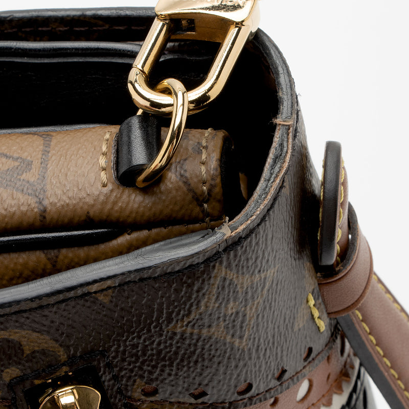 Louis Vuitton Limited Edition Monogram Canvas Brogue Pochette Metis Shoulder Bag (SHF-itDRve)