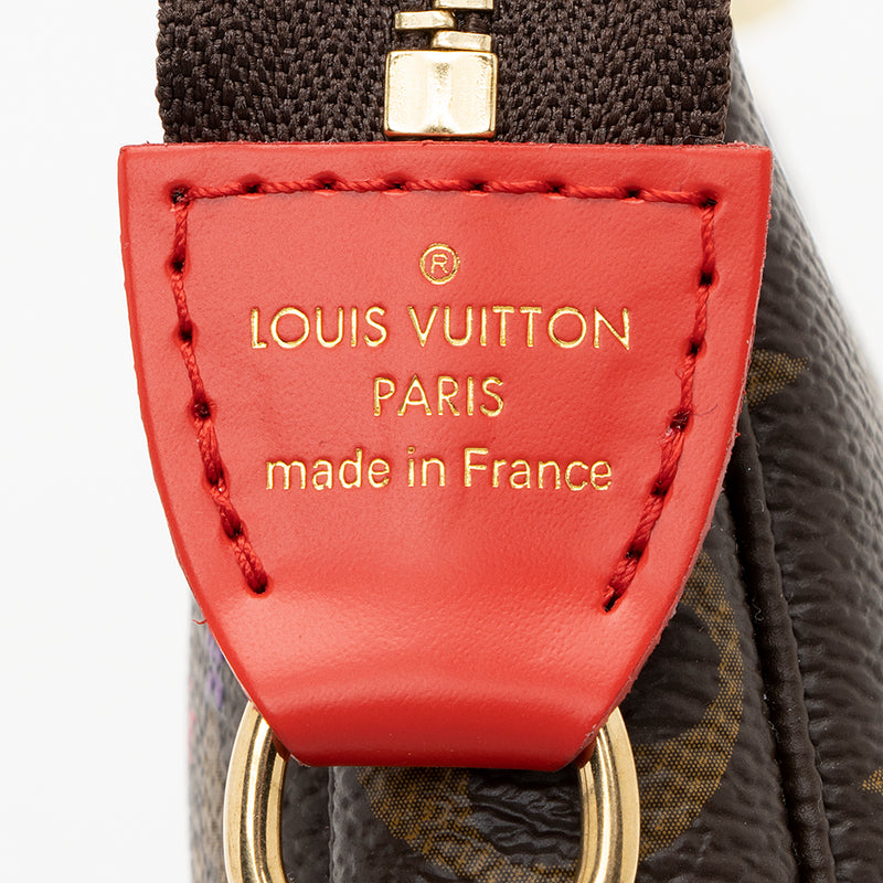 Louis Vuitton Monogram Stamp Canvas Mini Pochette Bag. Excellent, Lot  #18015